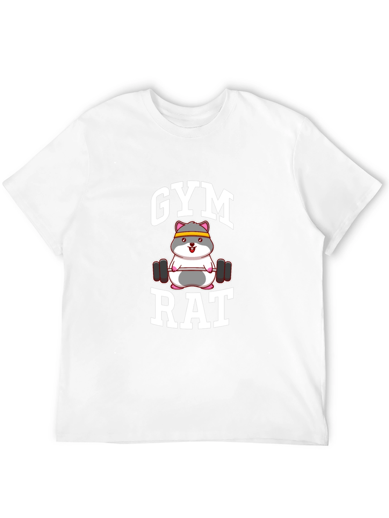 Gym Rat Hamster Black T-Shirt