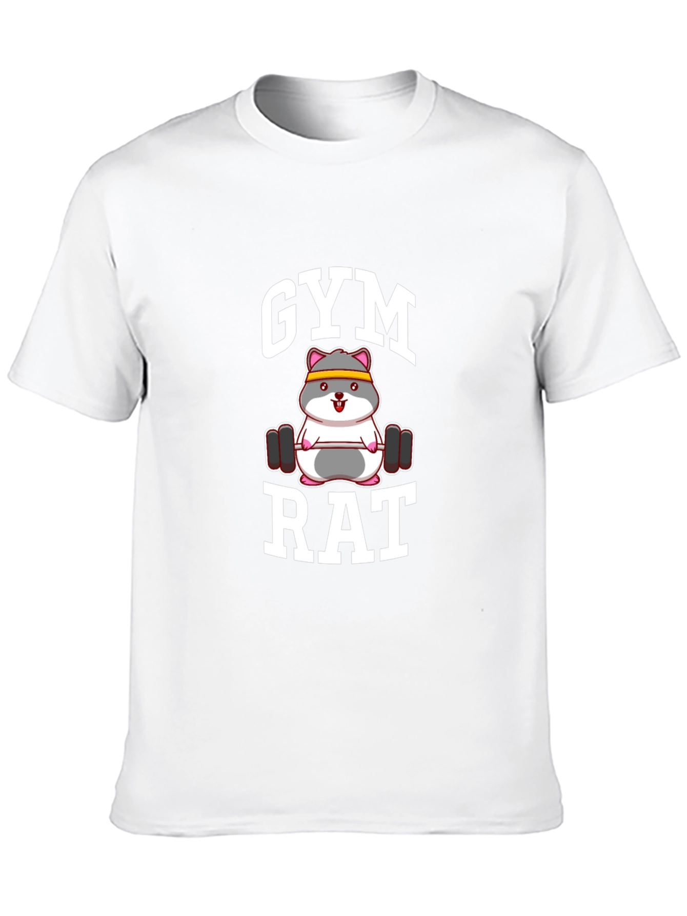 Gym Rat Hamster Black T-Shirt