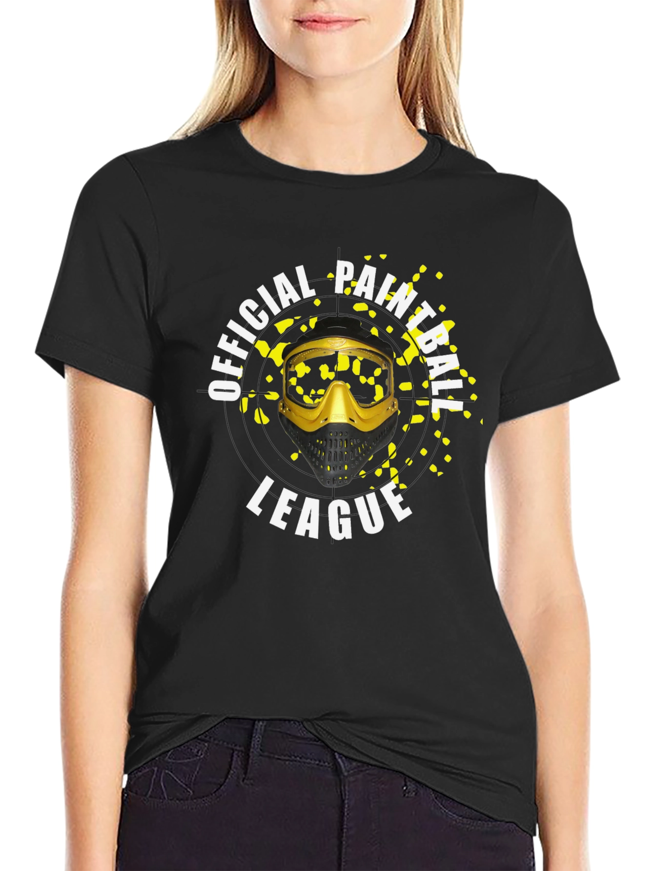 Official Paintball League Black T-Shirt