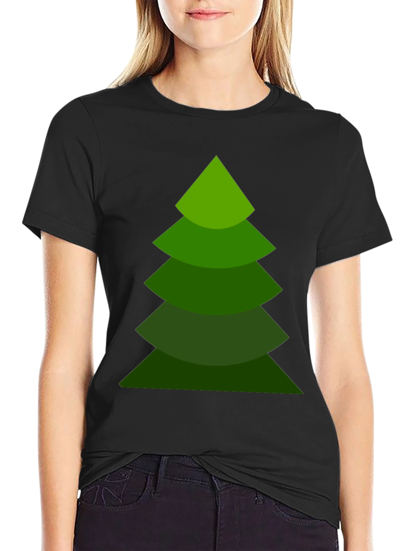 Festive Christmas Tree Graphic Tee - Holiday Style