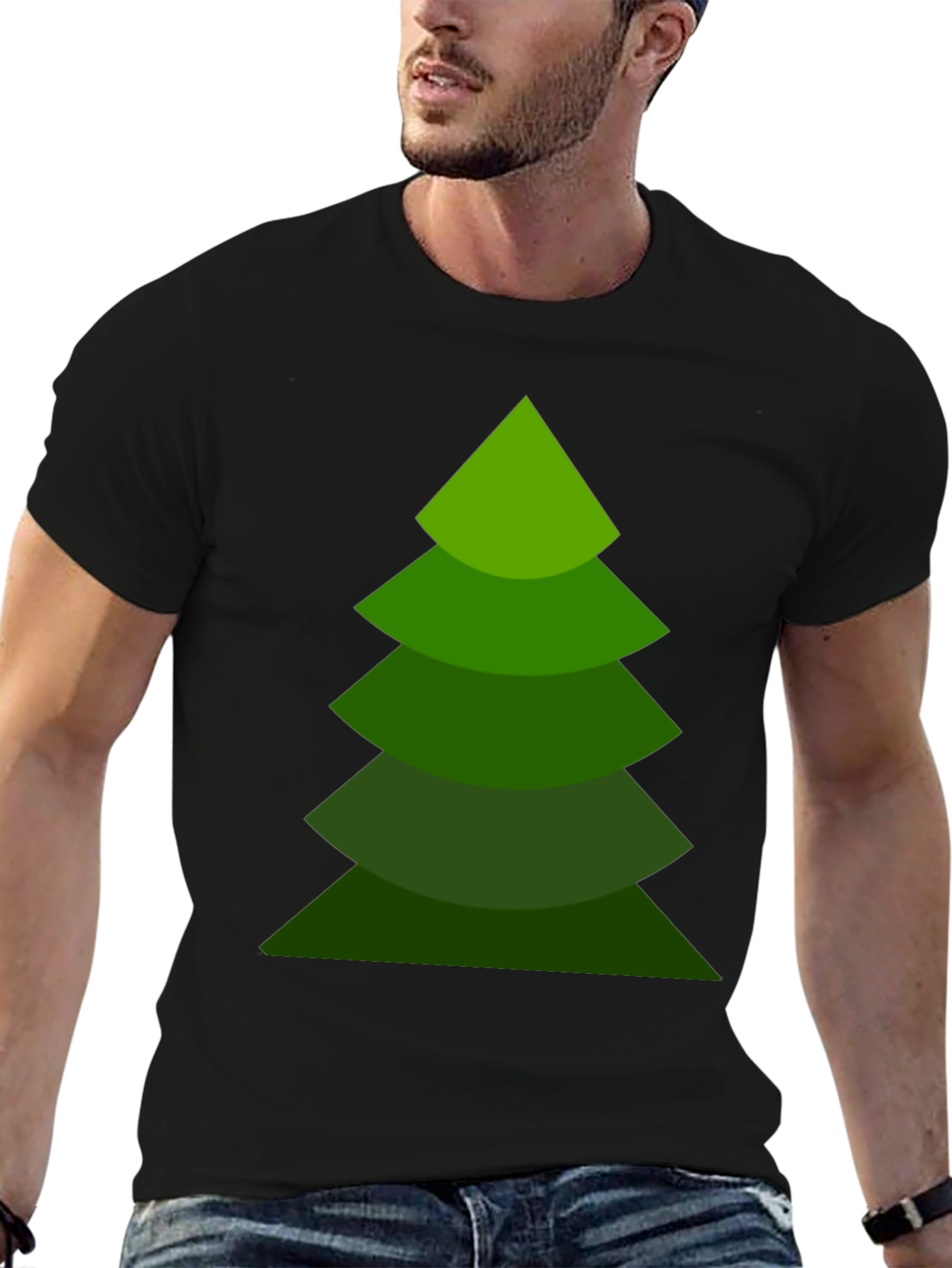 Festive Christmas Tree Graphic Tee - Holiday Style