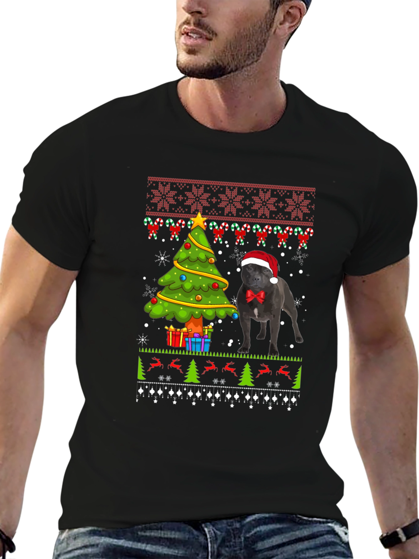Ugly Christmas Dog T-Shirt