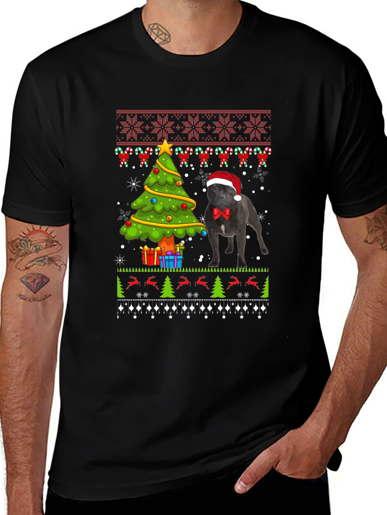 Ugly Christmas Dog T-Shirt
