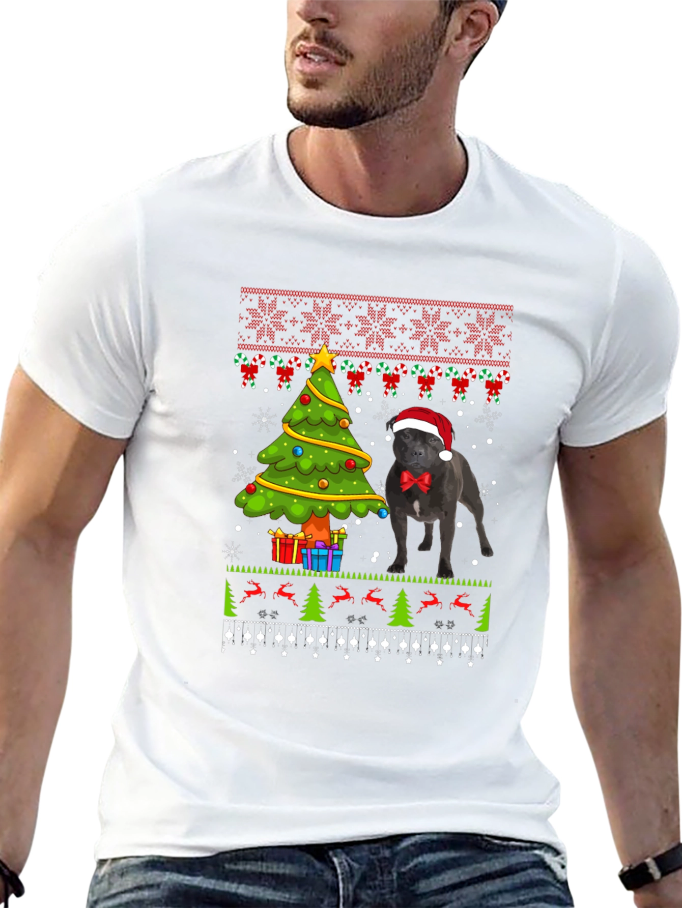 Ugly Christmas Dog T-Shirt