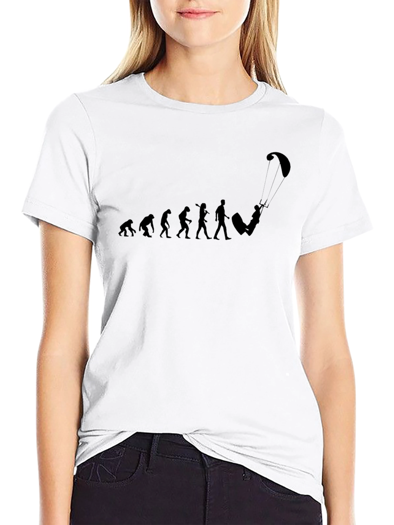Evolution Kiteboarding T-Shirt - Black Graphic Tee