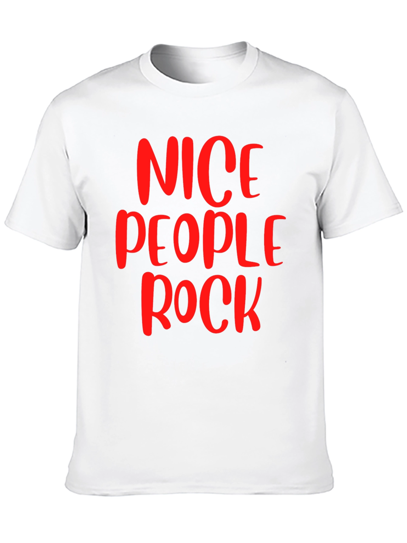 Nice People Rock Graphic T-Shirt - Black