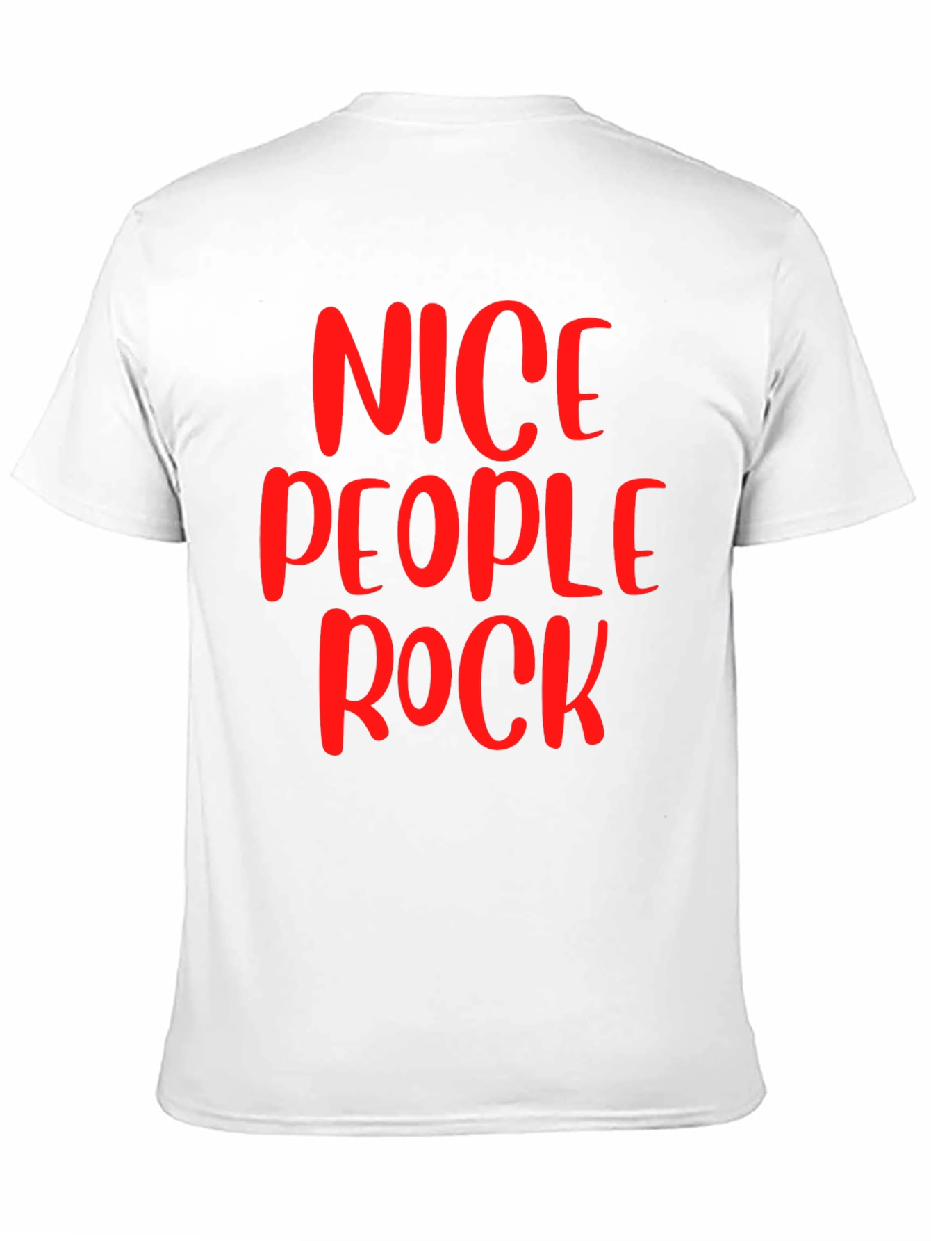 Nice People Rock Graphic T-Shirt - Black