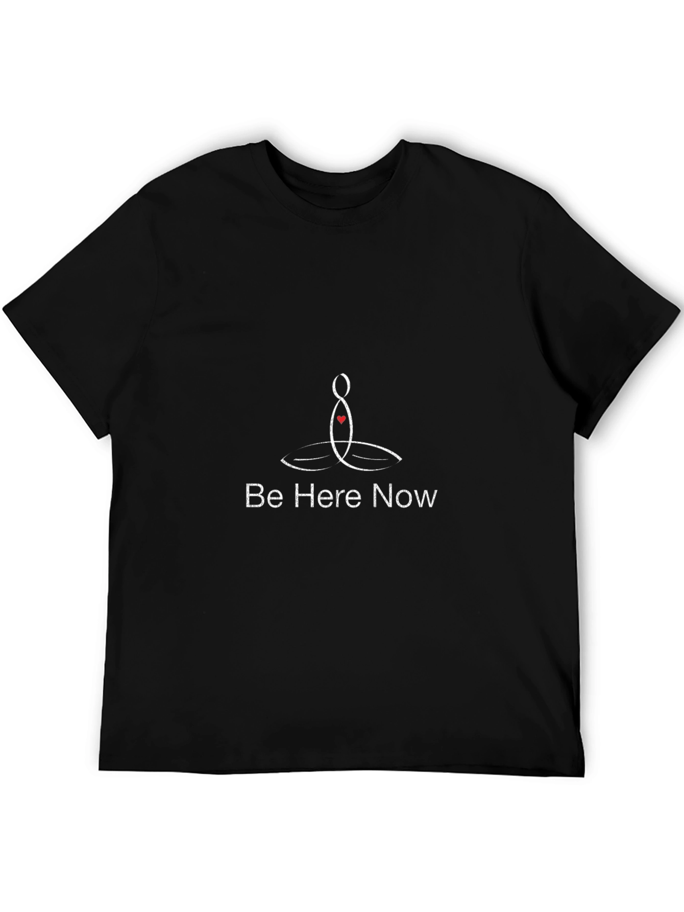 Be Here Now Yoga Meditation Graphic T-Shirt