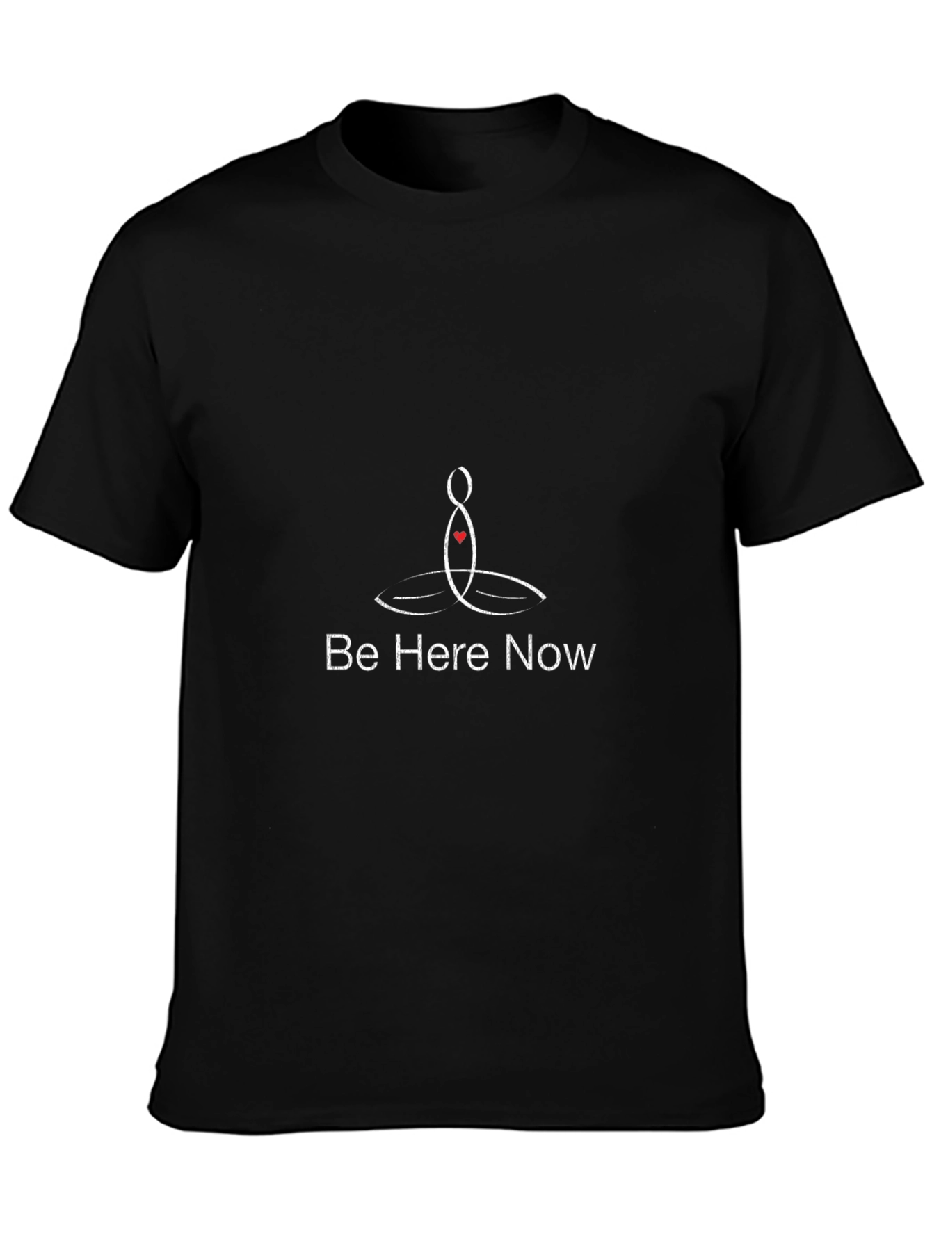 Be Here Now Yoga Meditation Graphic T-Shirt
