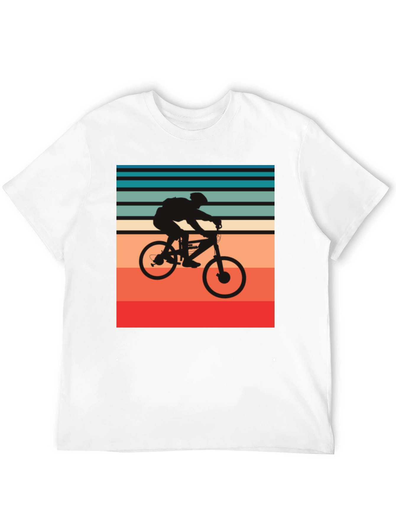 Retro Biker T-Shirt - Black Cotton Blend Tee
