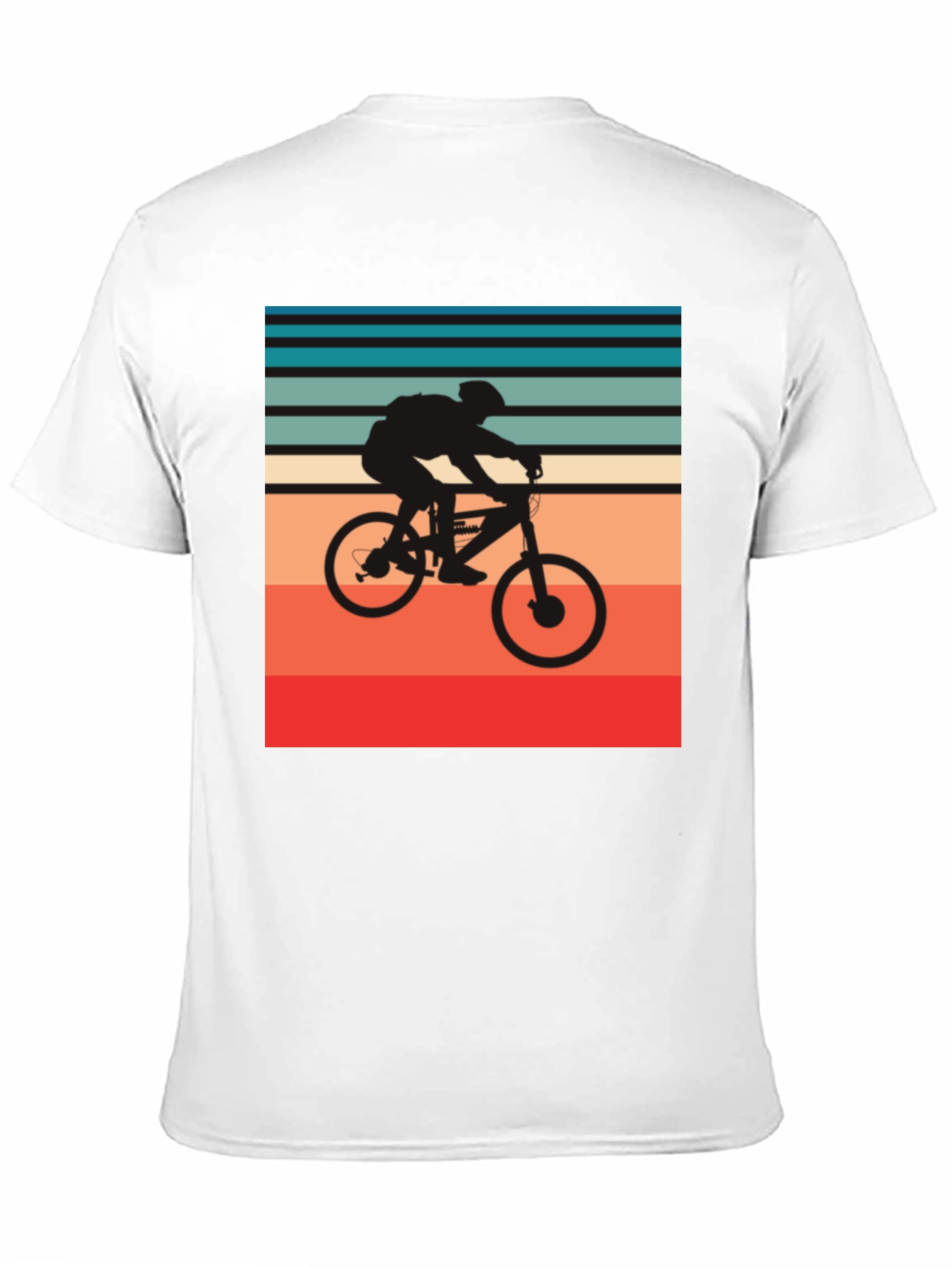 Retro Biker T-Shirt - Black Cotton Blend Tee