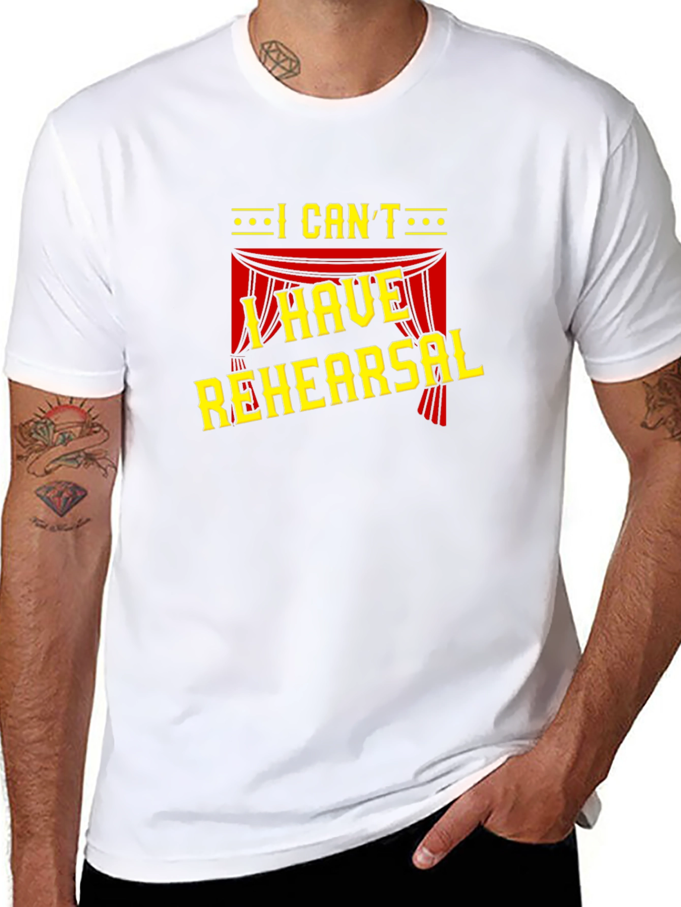 I Cant I Have Rehearsal Black T-Shirt