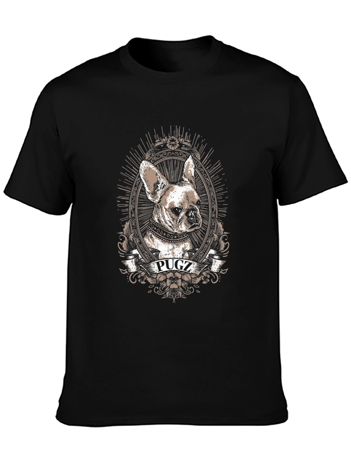 Pugz Dog Graphic T-Shirt - Unisex Crew Neck