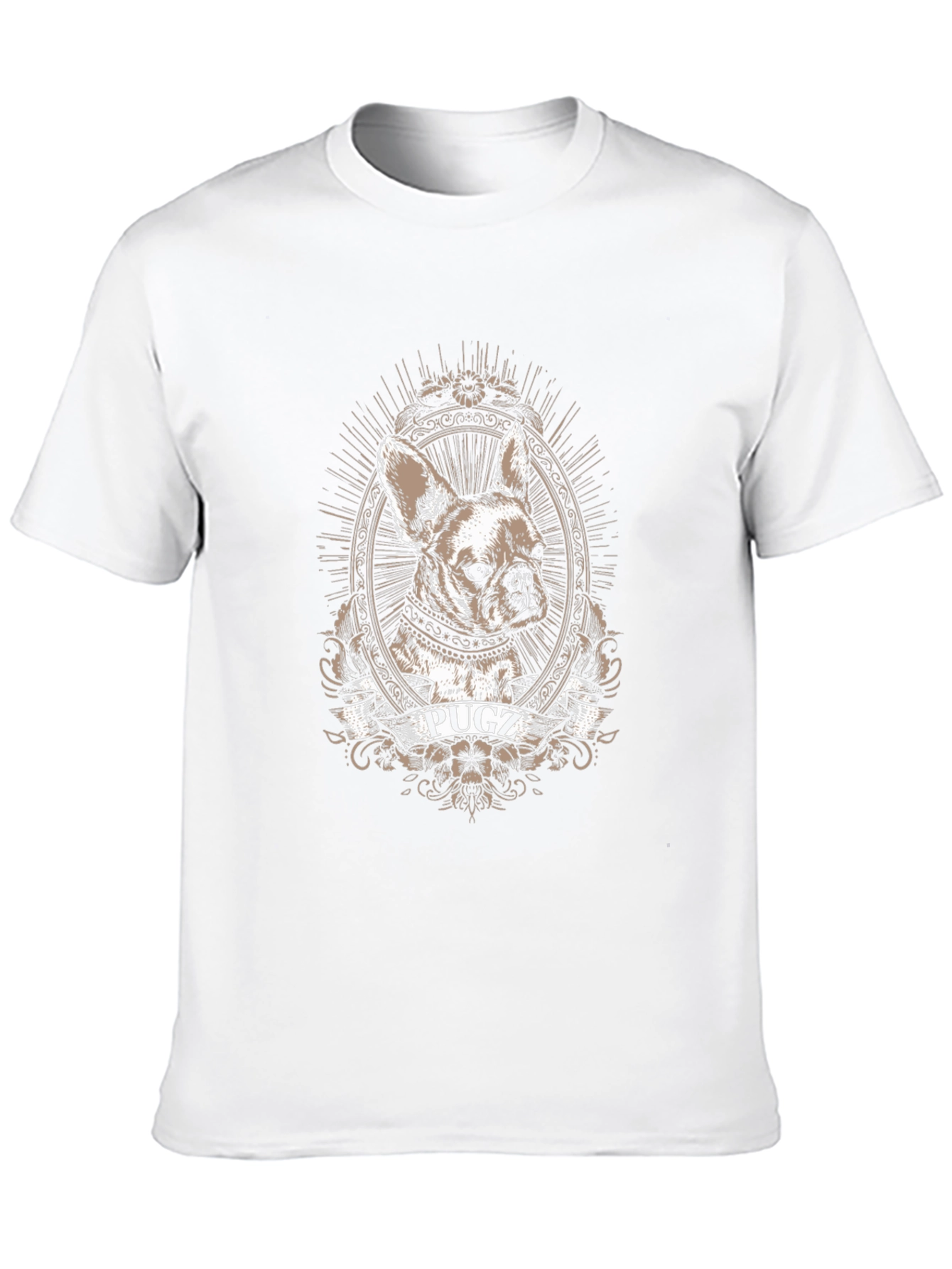 Pugz Dog Graphic T-Shirt - Unisex Crew Neck