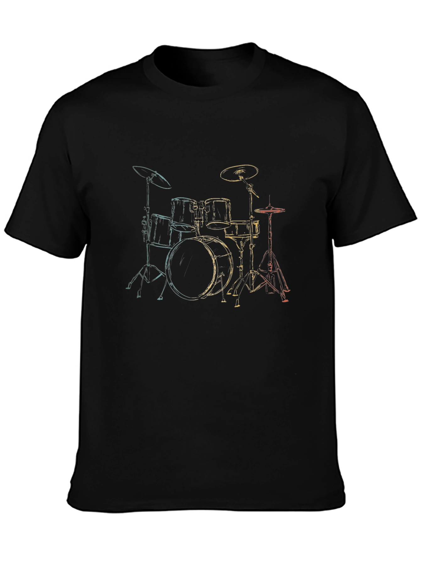 Drum Set Graphic Tee - Musician Apparel