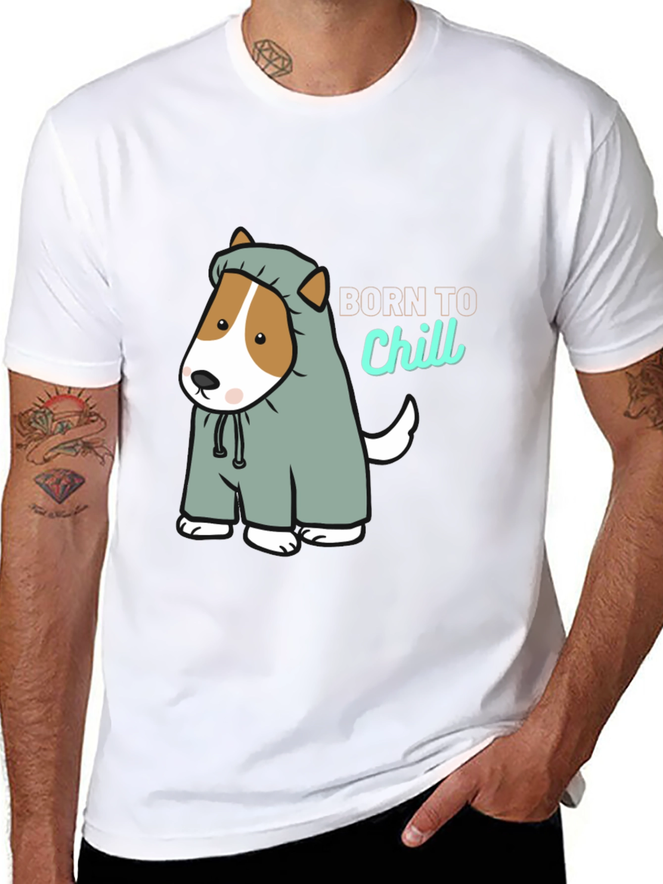 Born to Chill Dog T-Shirt
