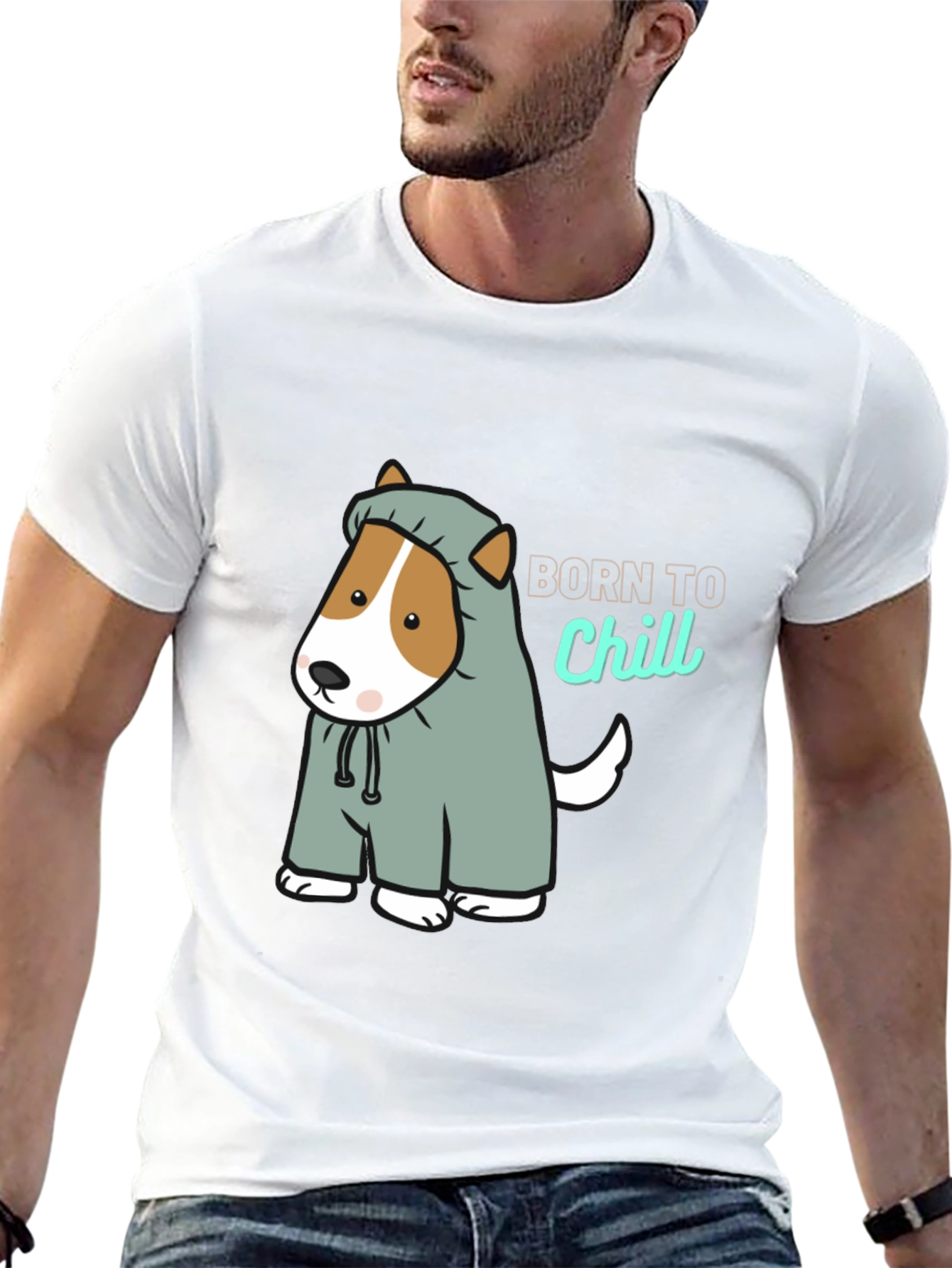 Born to Chill Dog T-Shirt