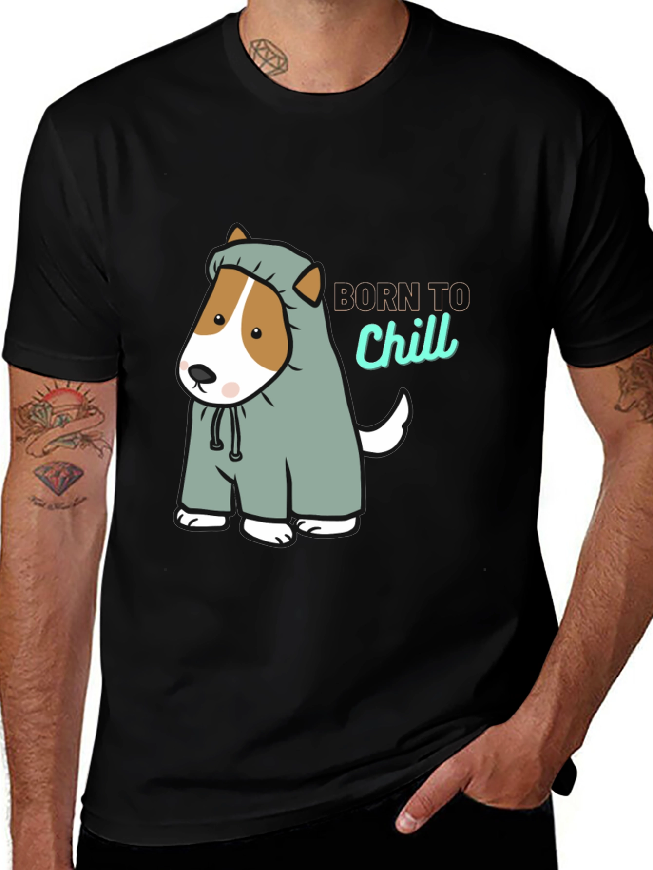 Born to Chill Dog T-Shirt