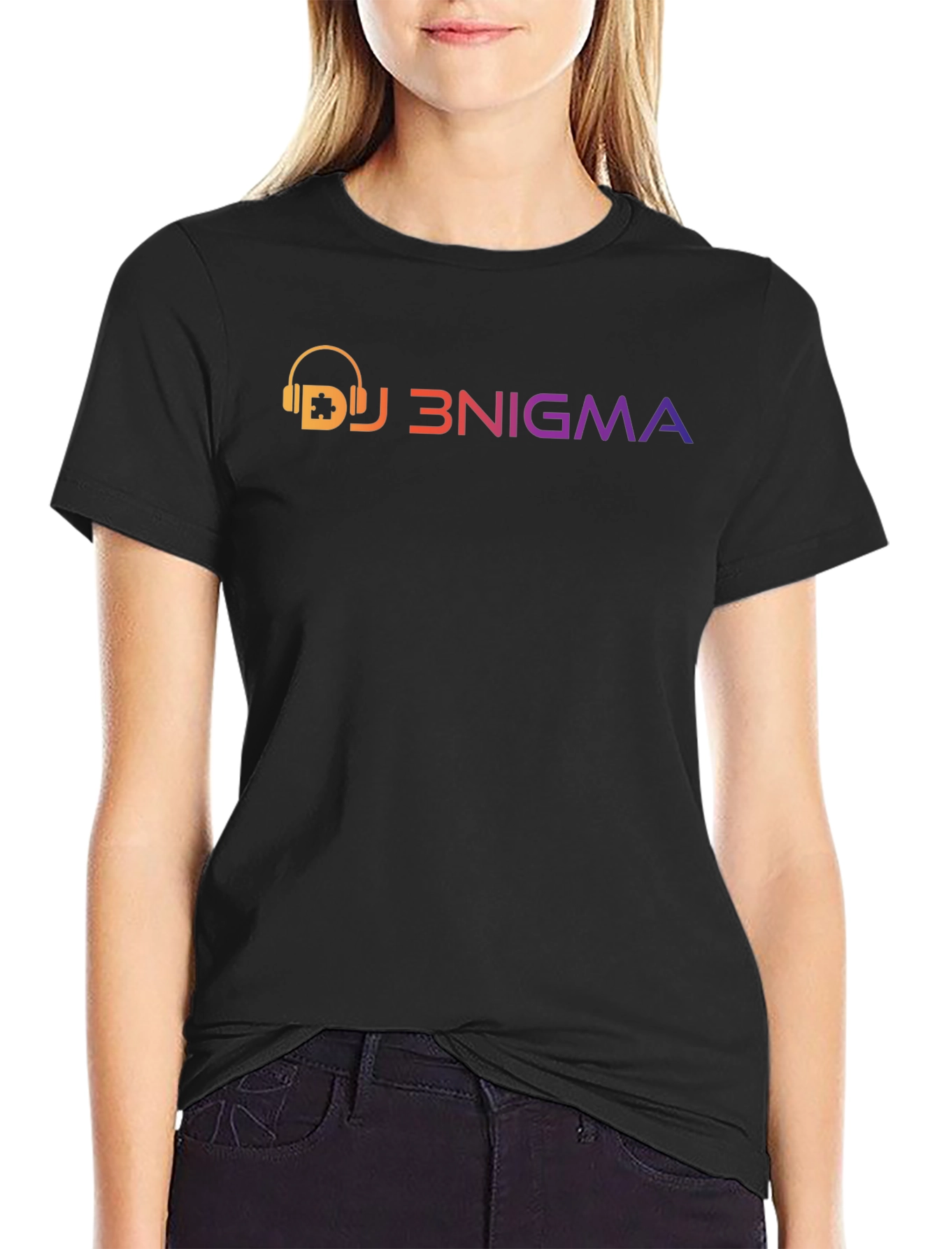 DJ 3NIGMA Graphic T-Shirt - Stylish Black Tee