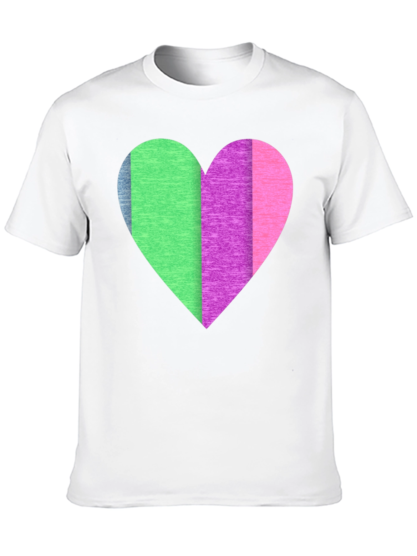 Colorful Heart Graphic T-Shirt