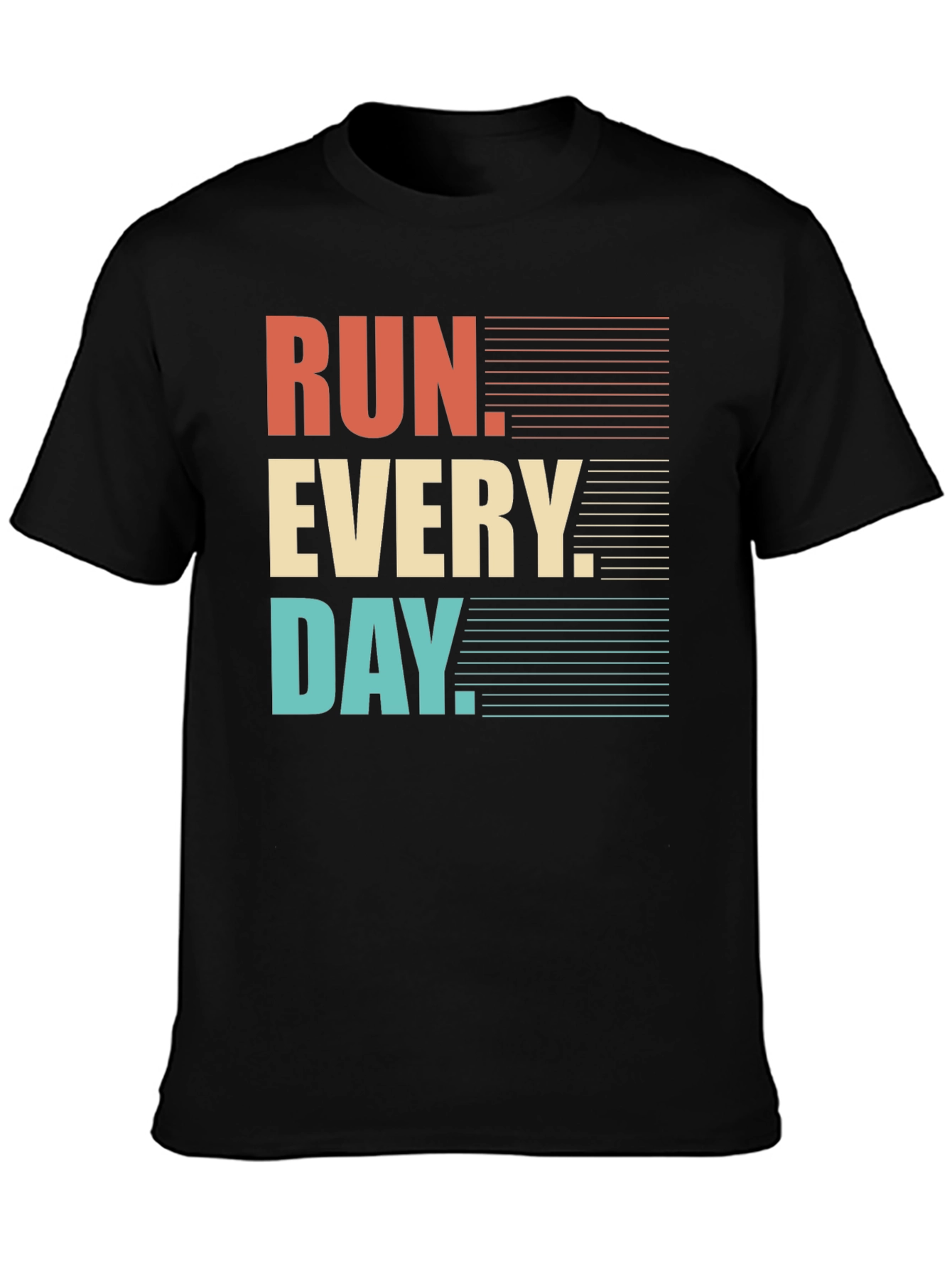 Run Every Day Graphic Tee - Retro Style
