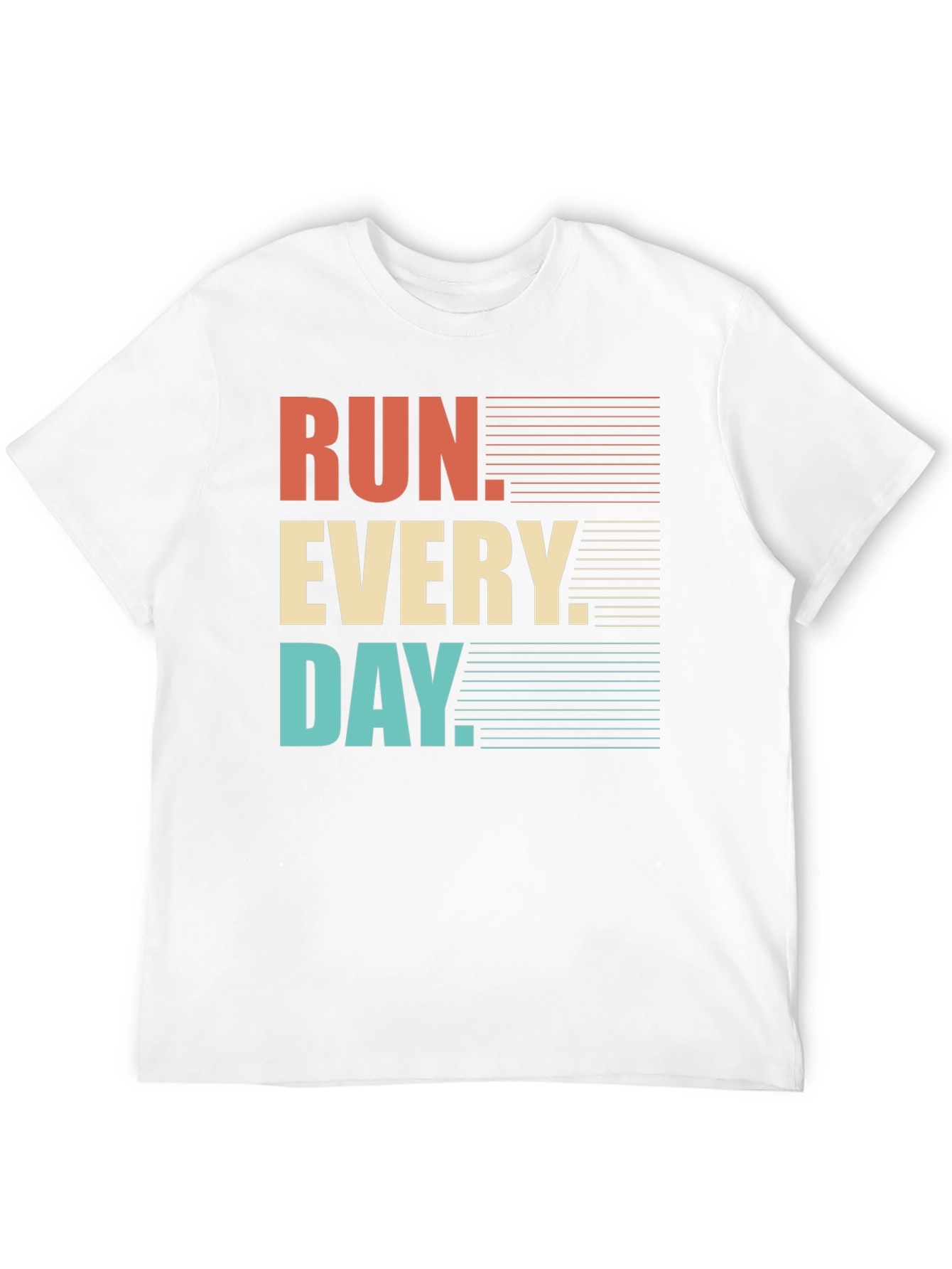 Run Every Day Graphic Tee - Retro Style