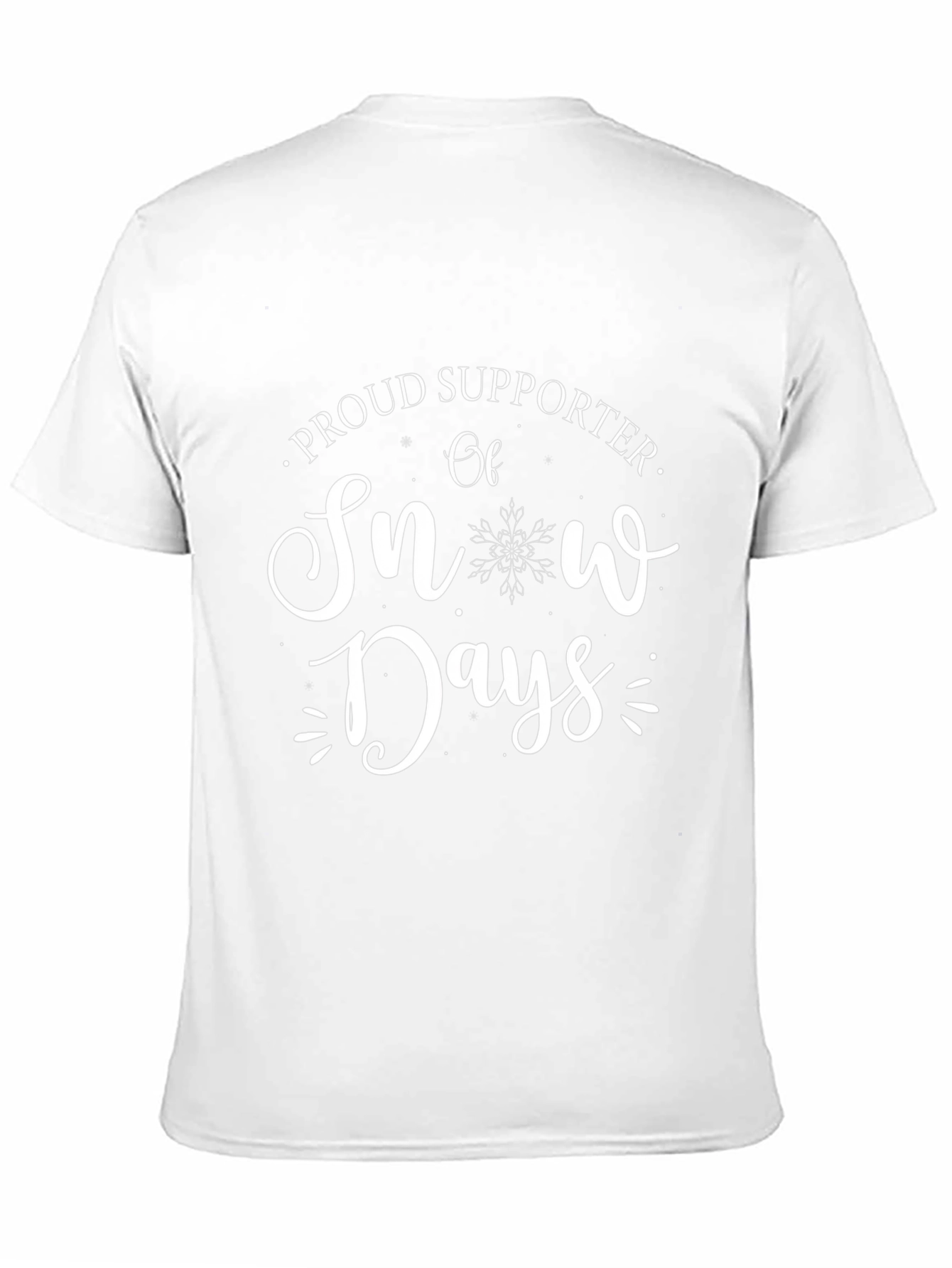 Proud Snow Days Supporter Black T-Shirt