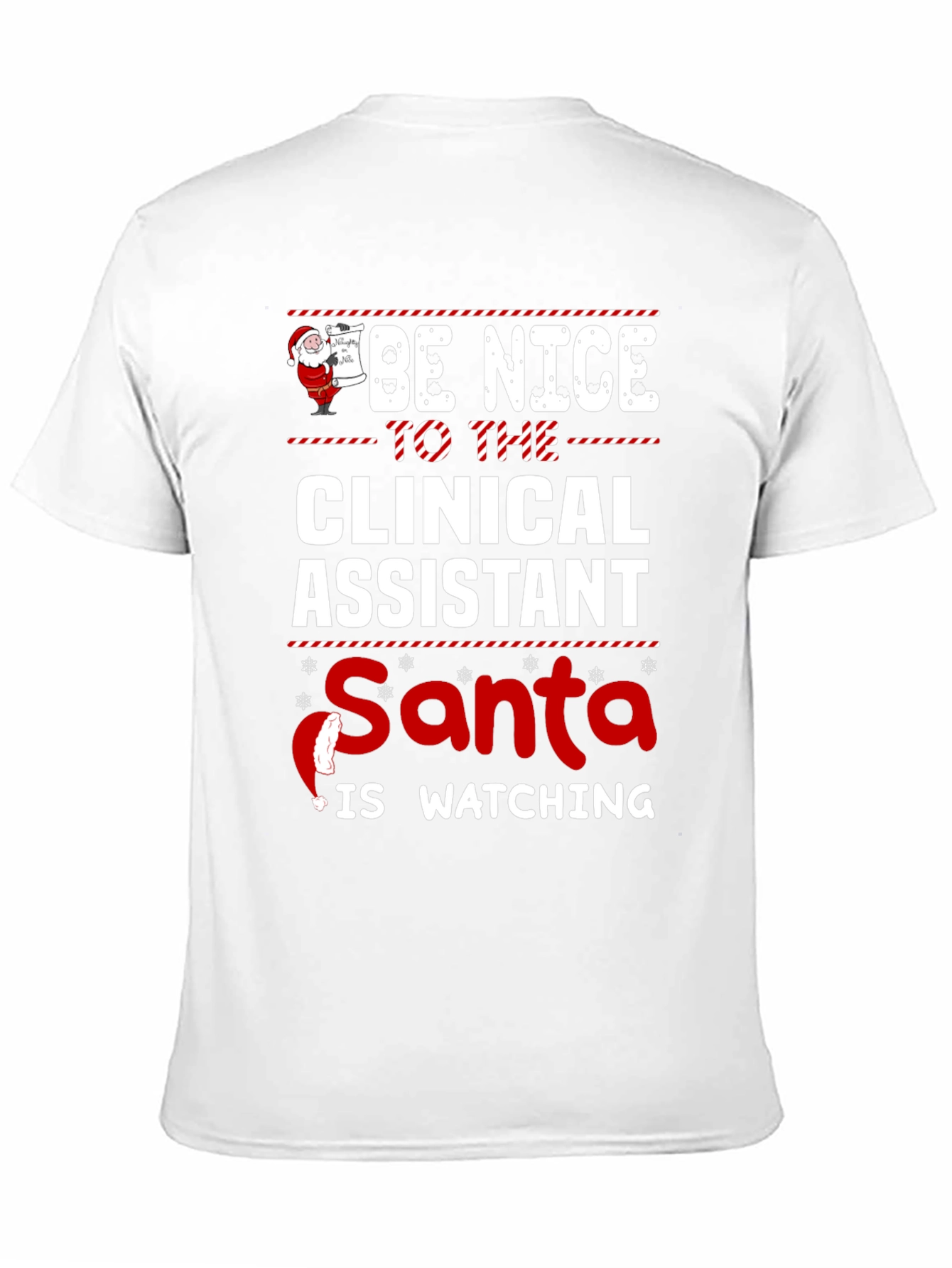 Clinical Assistant Santa Christmas T-Shirt