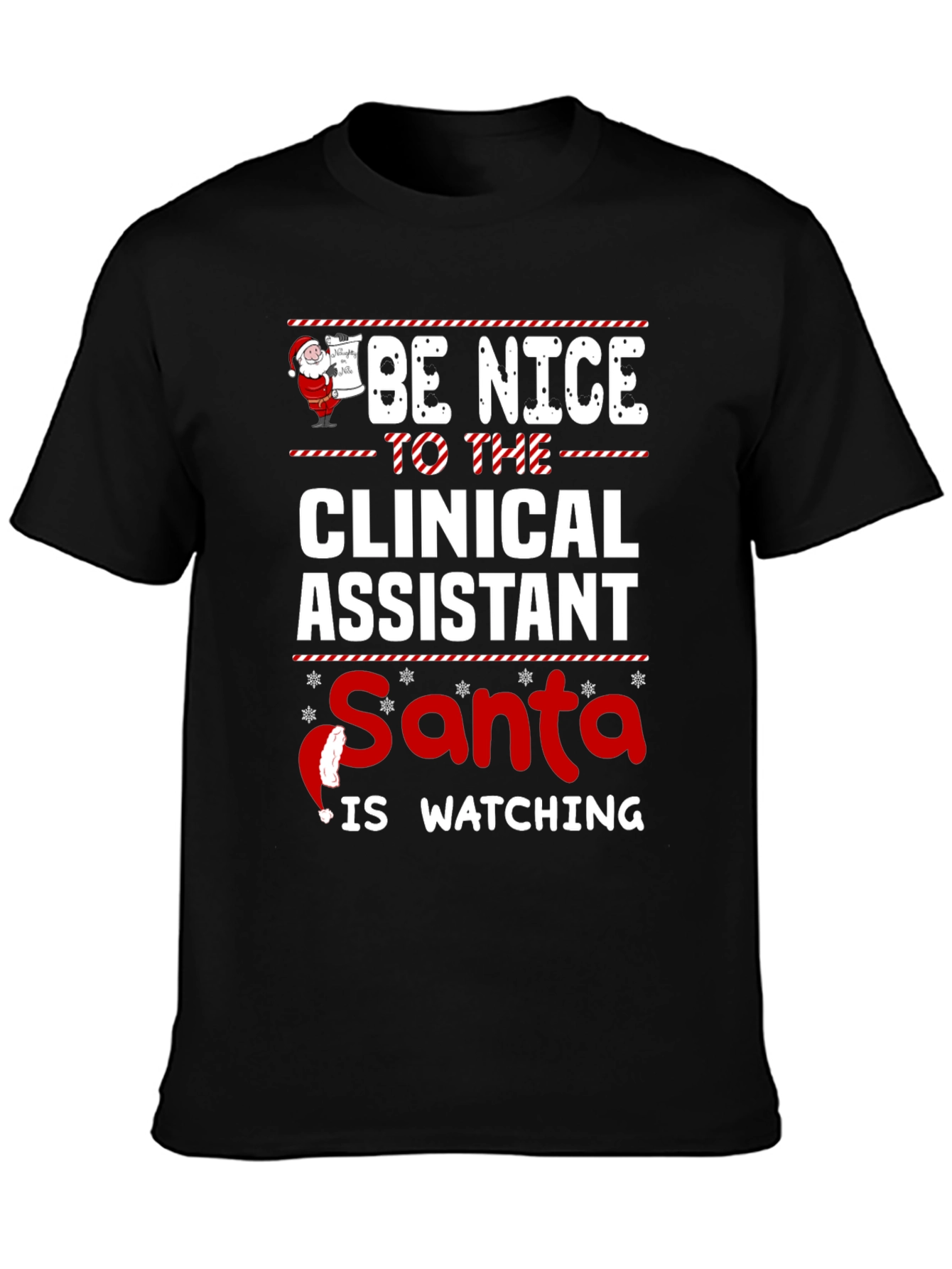 Clinical Assistant Santa Christmas T-Shirt