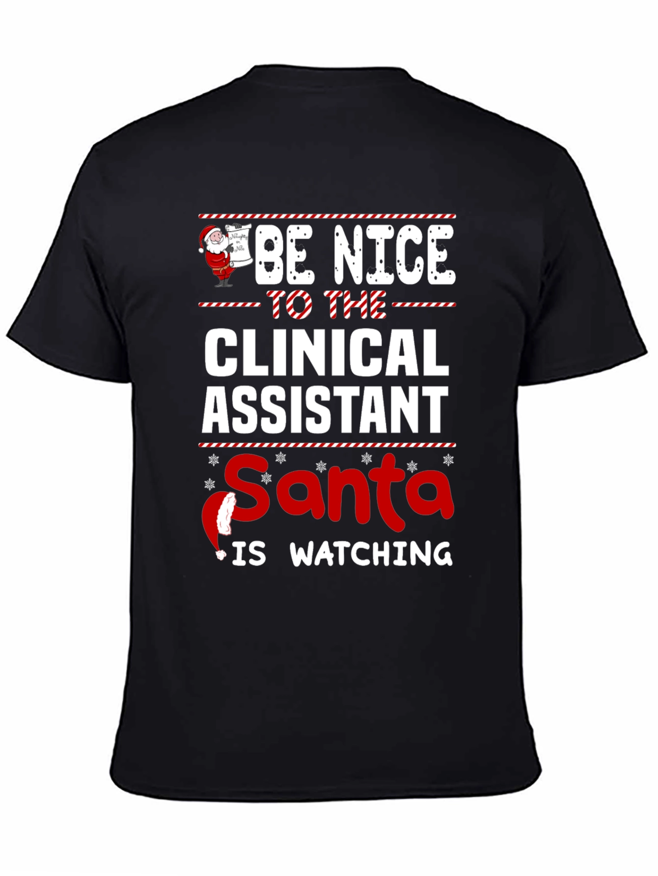 Clinical Assistant Santa Christmas T-Shirt