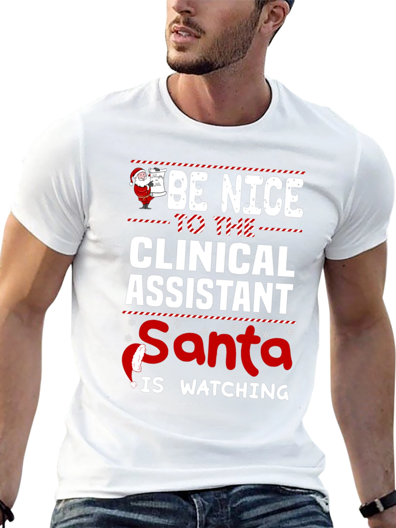 Clinical Assistant Santa Christmas T-Shirt