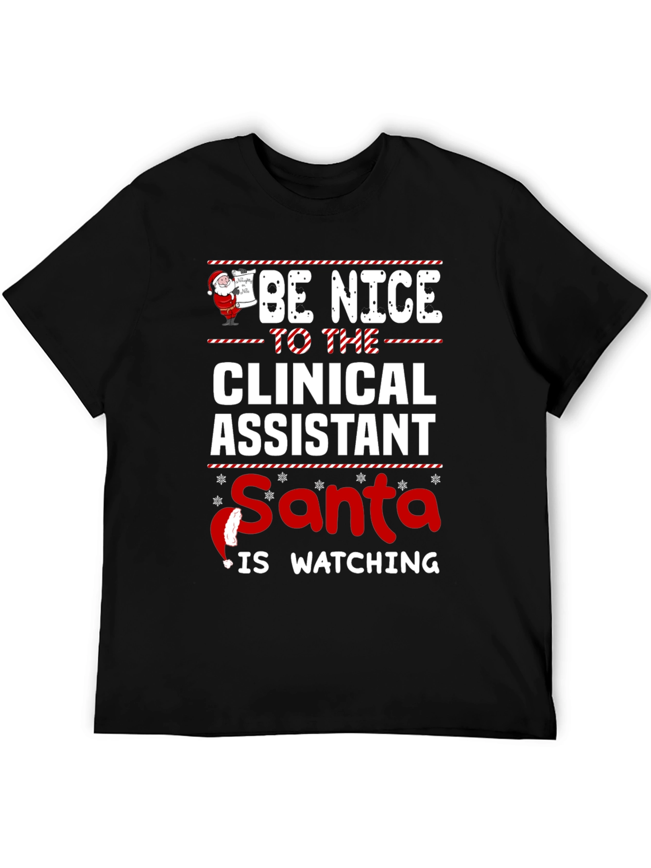 Clinical Assistant Santa Christmas T-Shirt