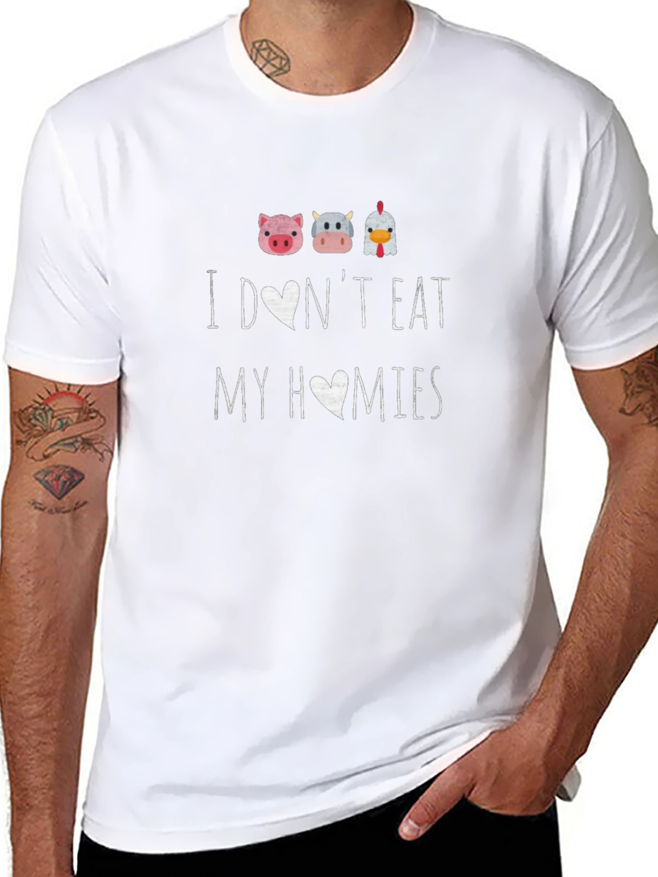 Vegan Shirt - I Dont Eat My Homies