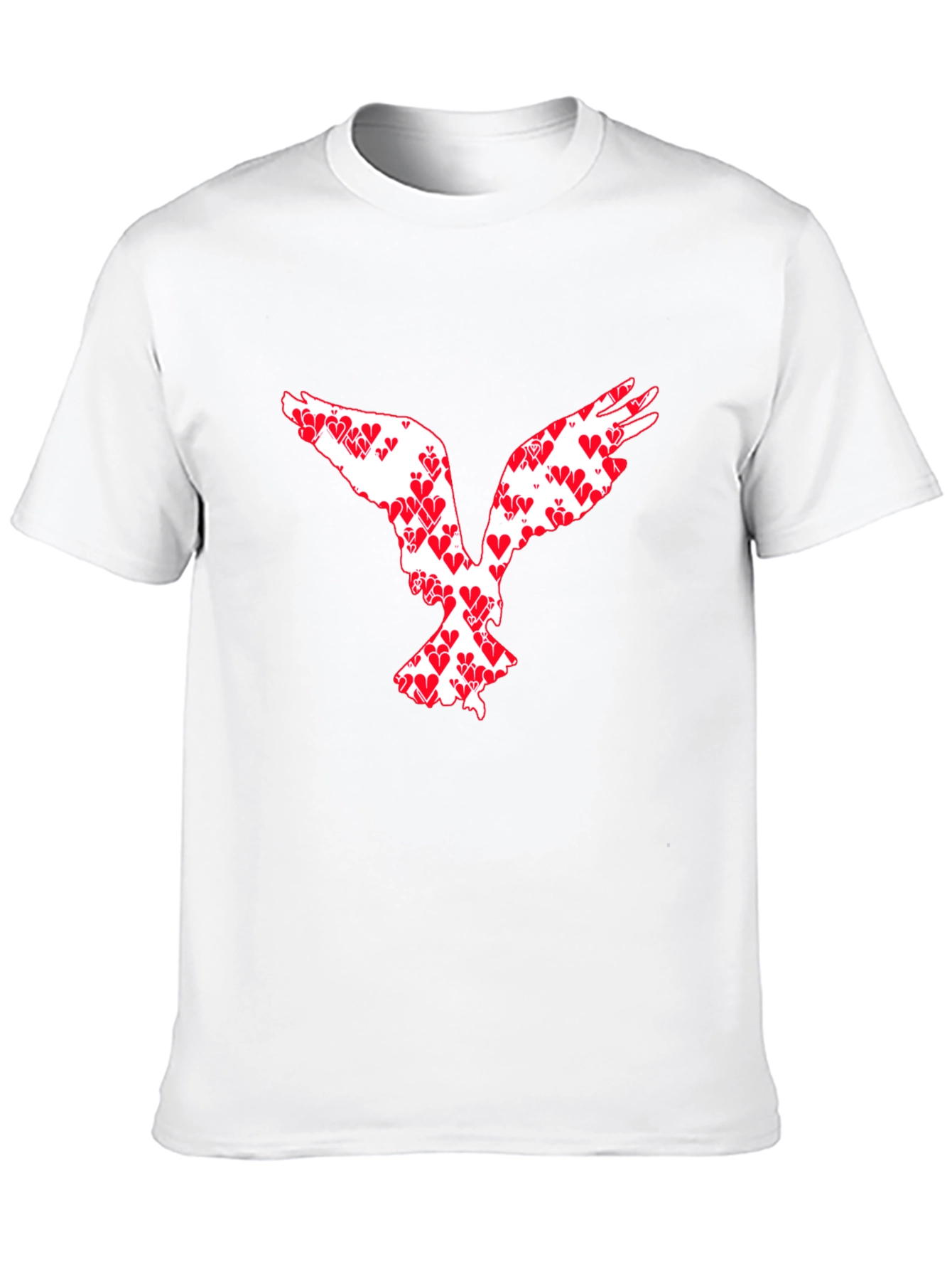 Heart Dove Graphic Tee - Black