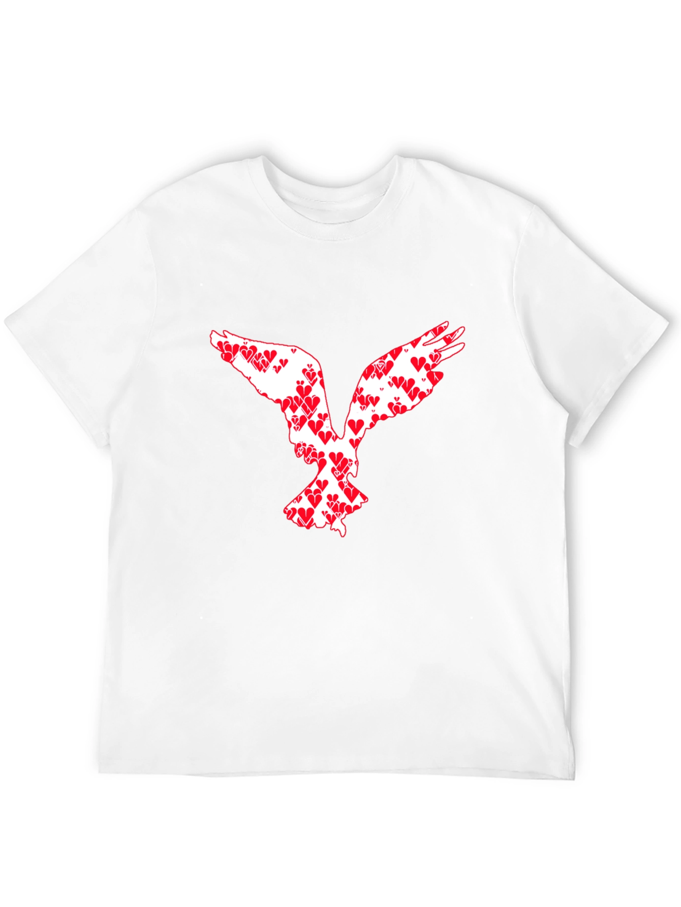 Heart Dove Graphic Tee - Black