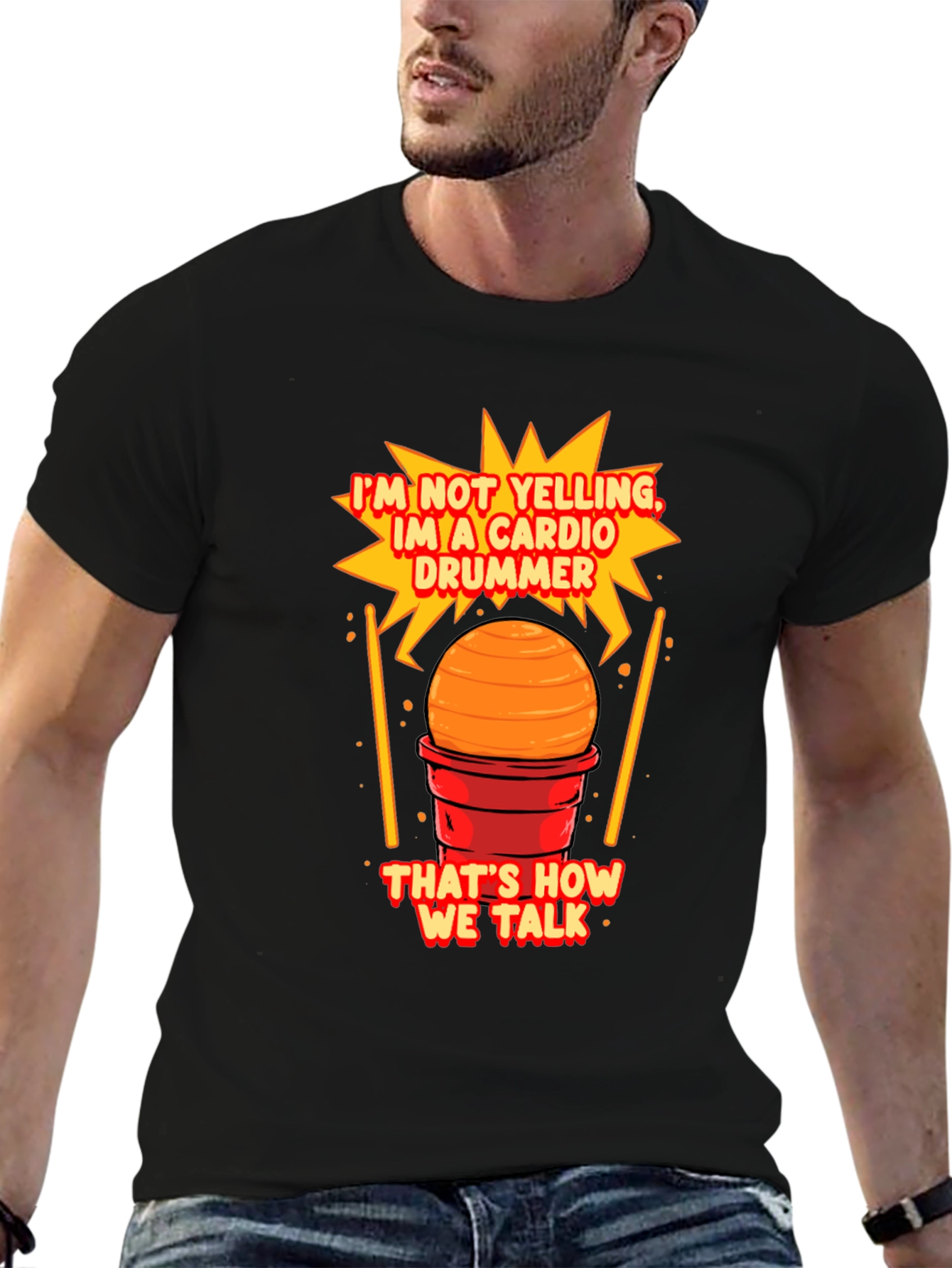Cardio Drummer T-Shirt - Funny Musician Tee