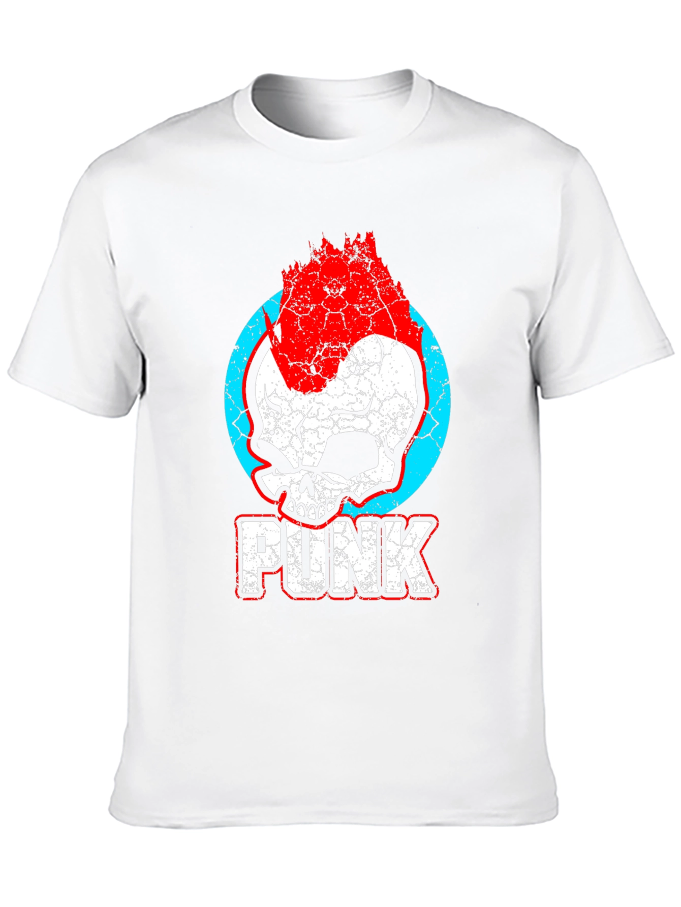 Punk Skull Graphic Tee - Rocker Style