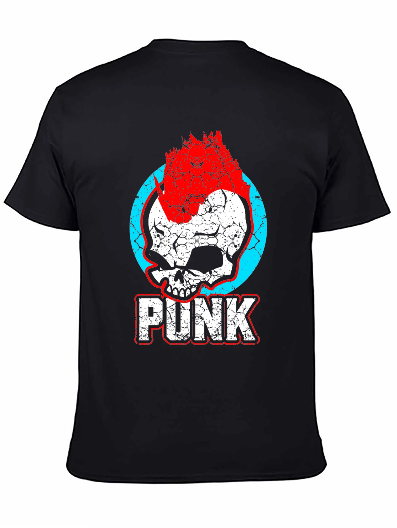 Punk Skull Graphic Tee - Rocker Style