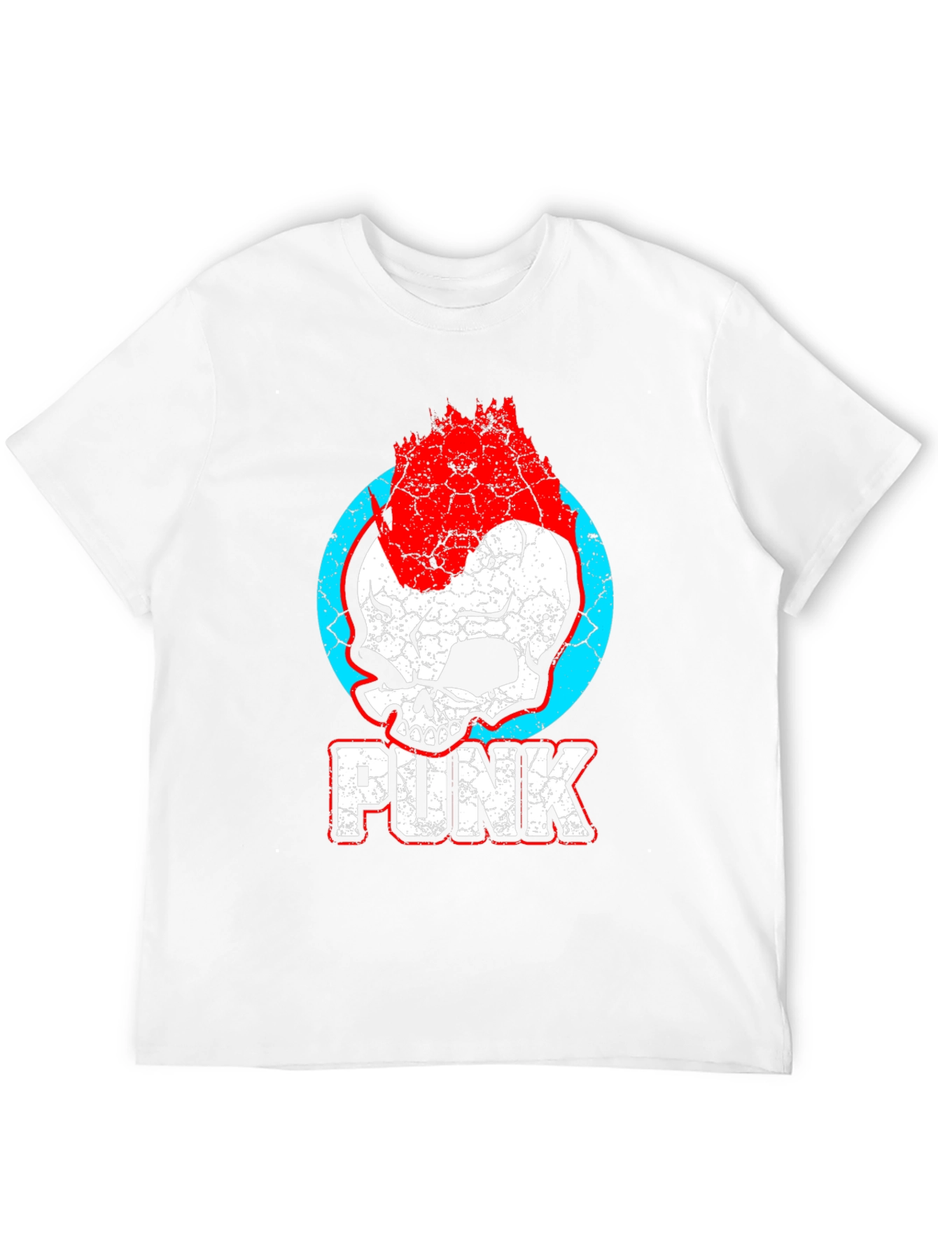 Punk Skull Graphic Tee - Rocker Style