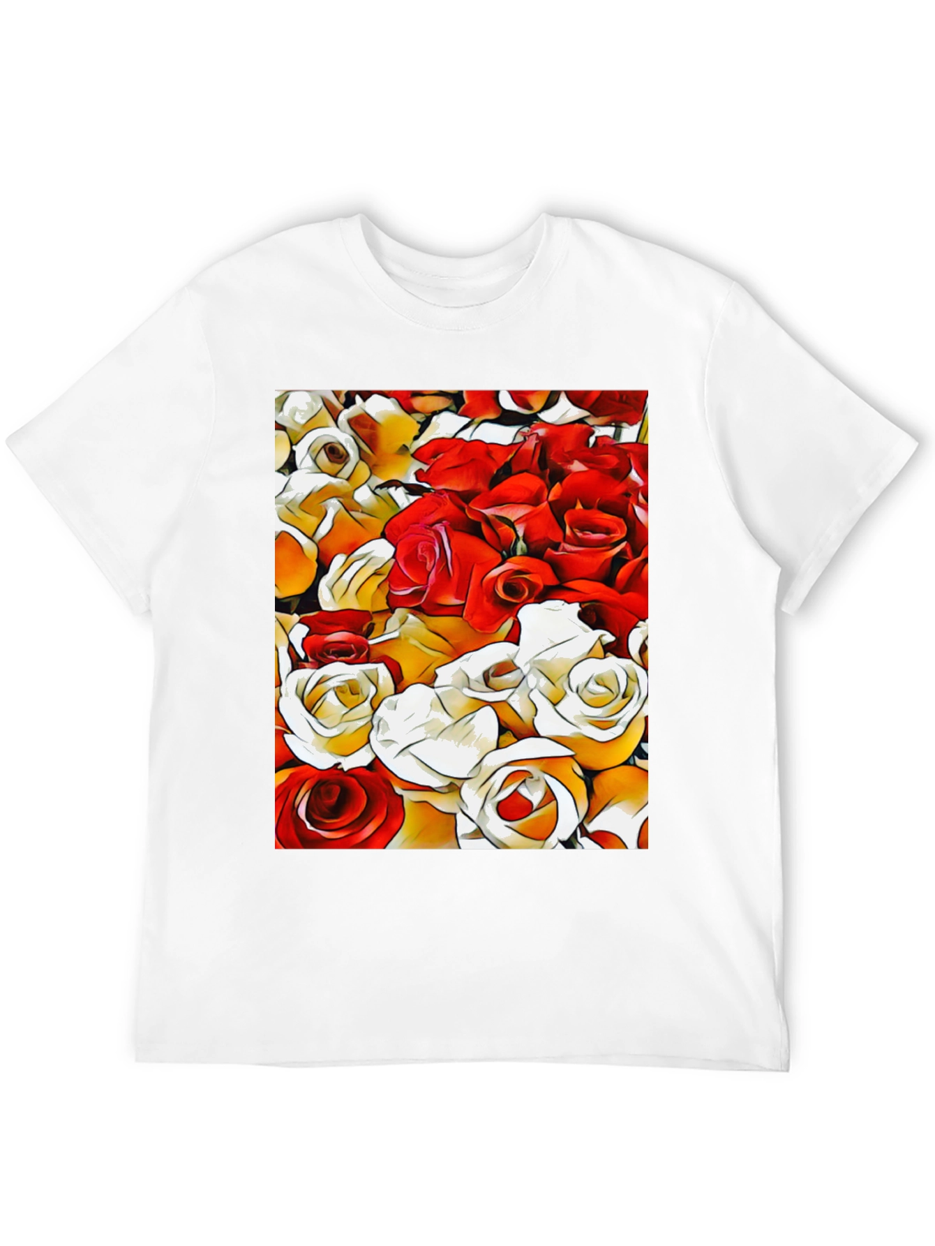 Floral Rose Graphic T-Shirt