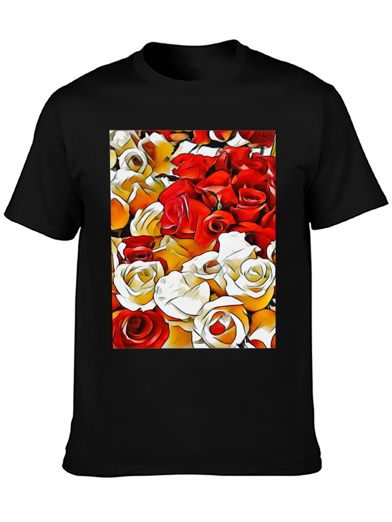 Floral Rose Graphic T-Shirt