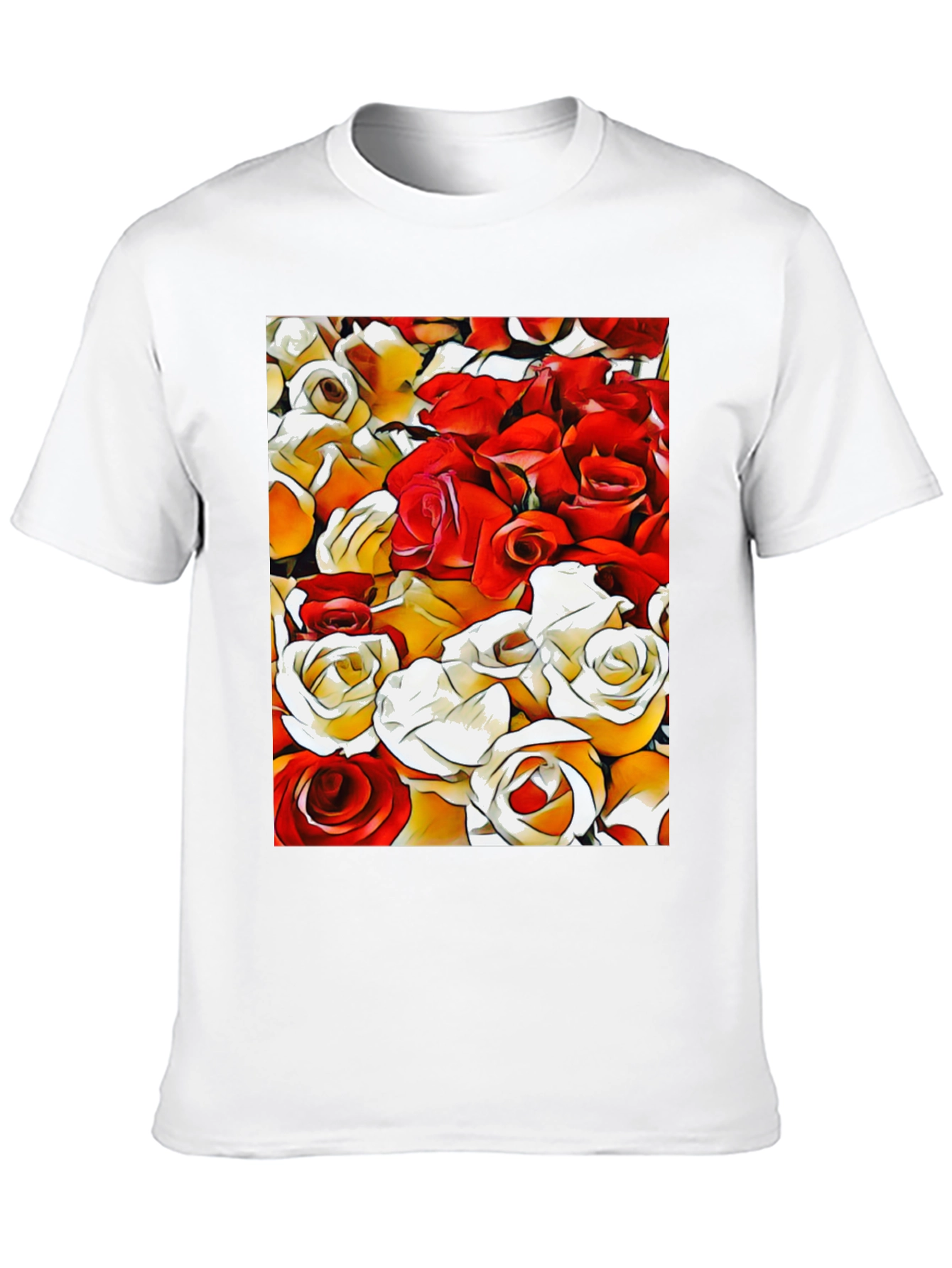 Floral Rose Graphic T-Shirt