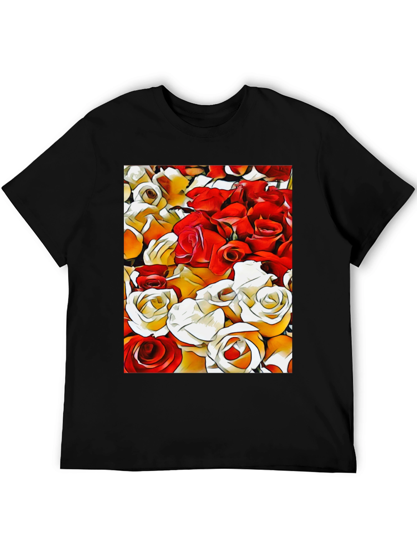 Floral Rose Graphic T-Shirt