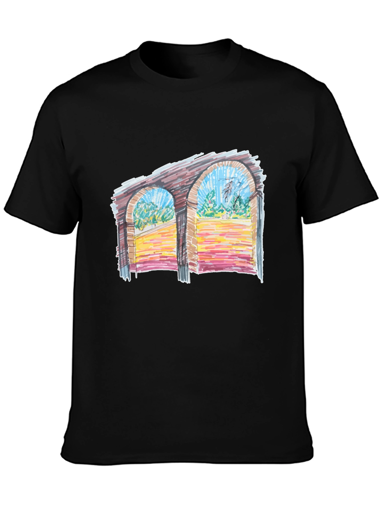 Artistic Archway T-Shirt - Unique Graphic Tee