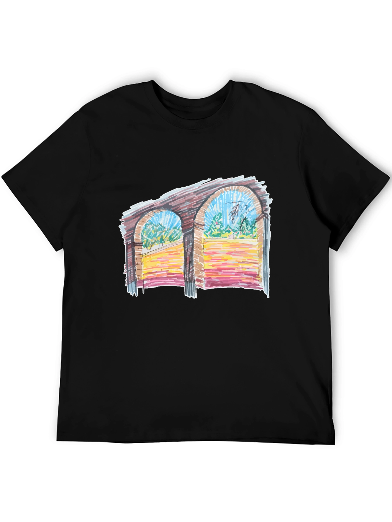 Artistic Archway T-Shirt - Unique Graphic Tee
