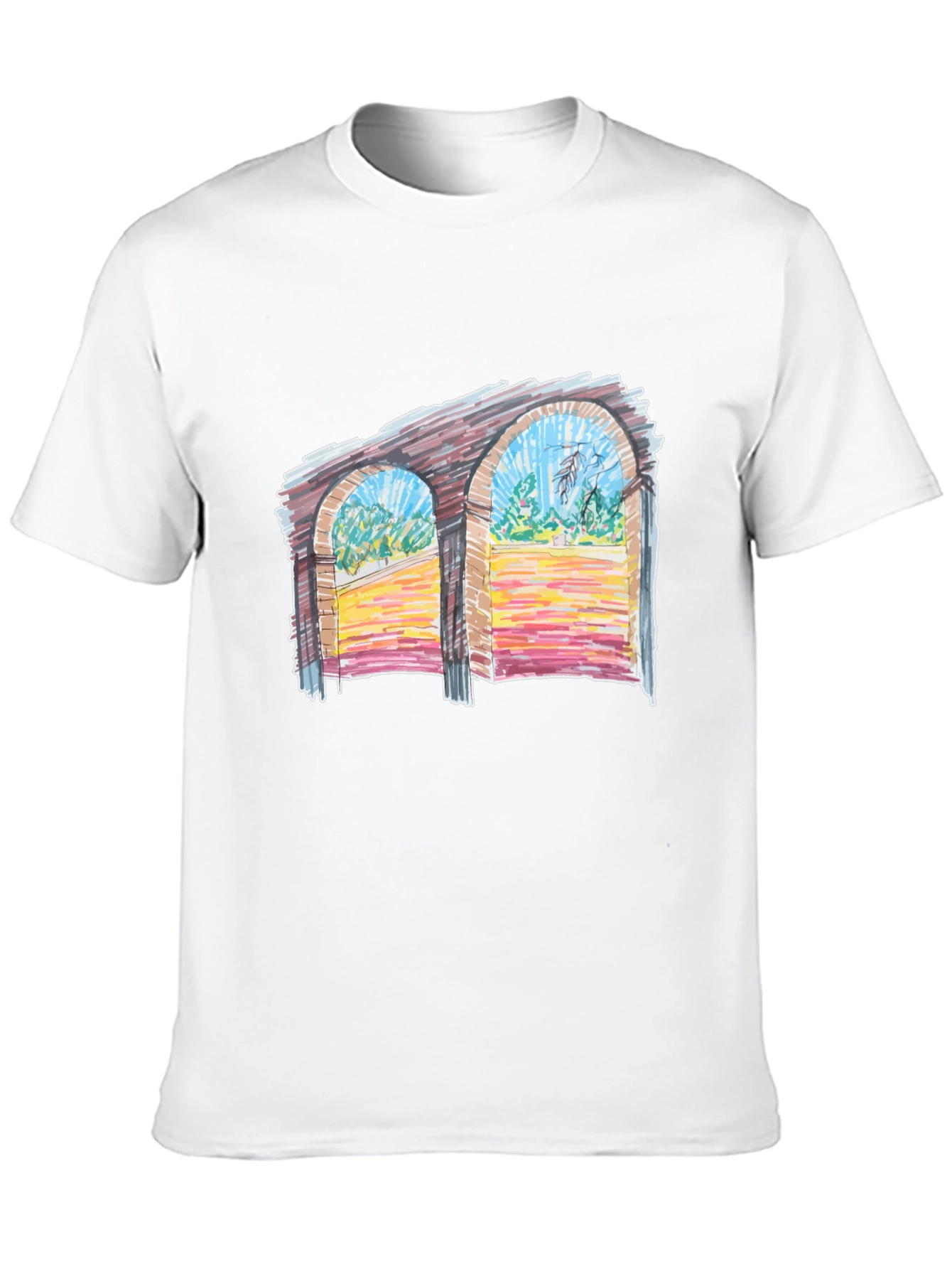 Artistic Archway T-Shirt - Unique Graphic Tee