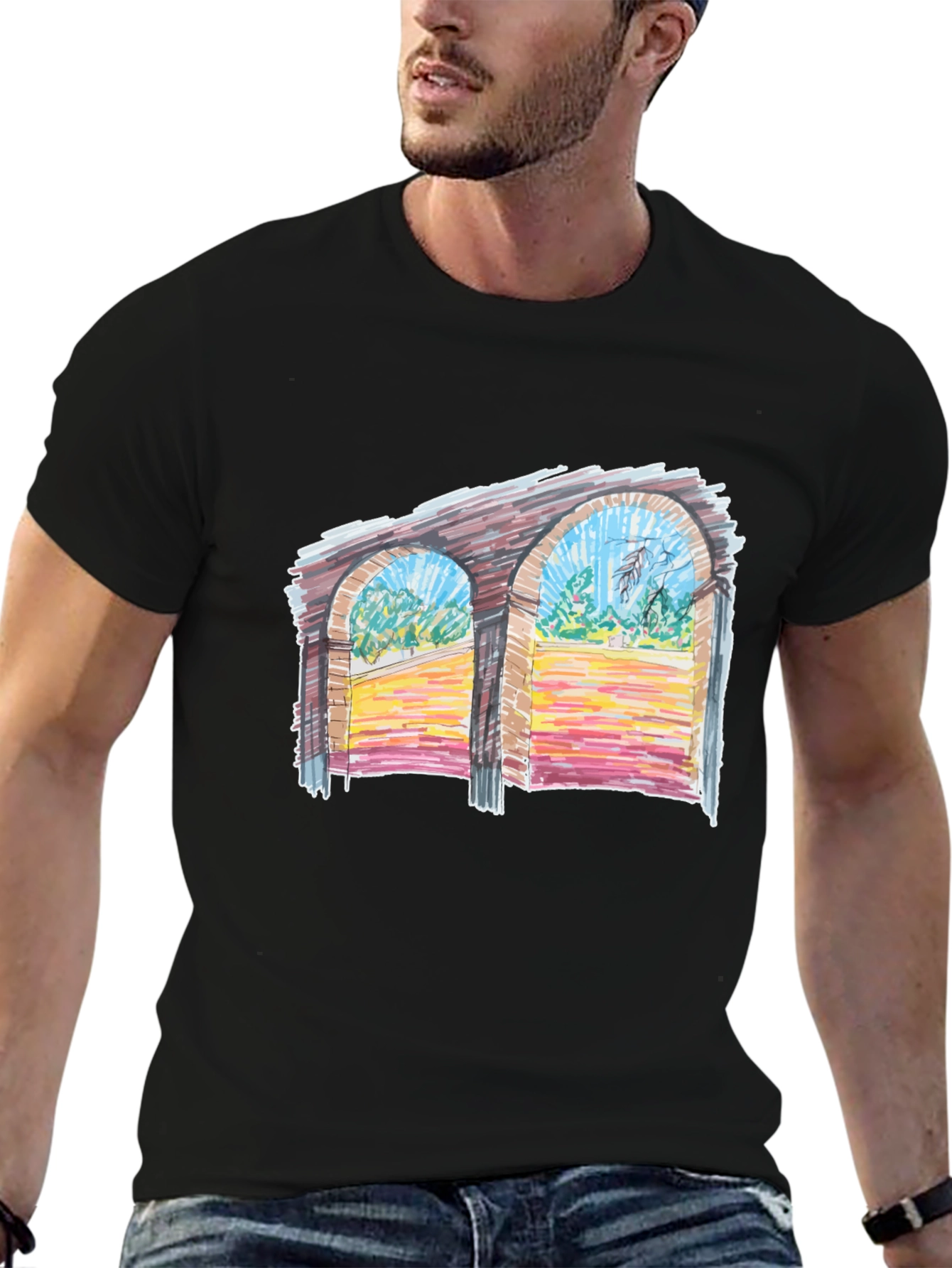 Artistic Archway T-Shirt - Unique Graphic Tee
