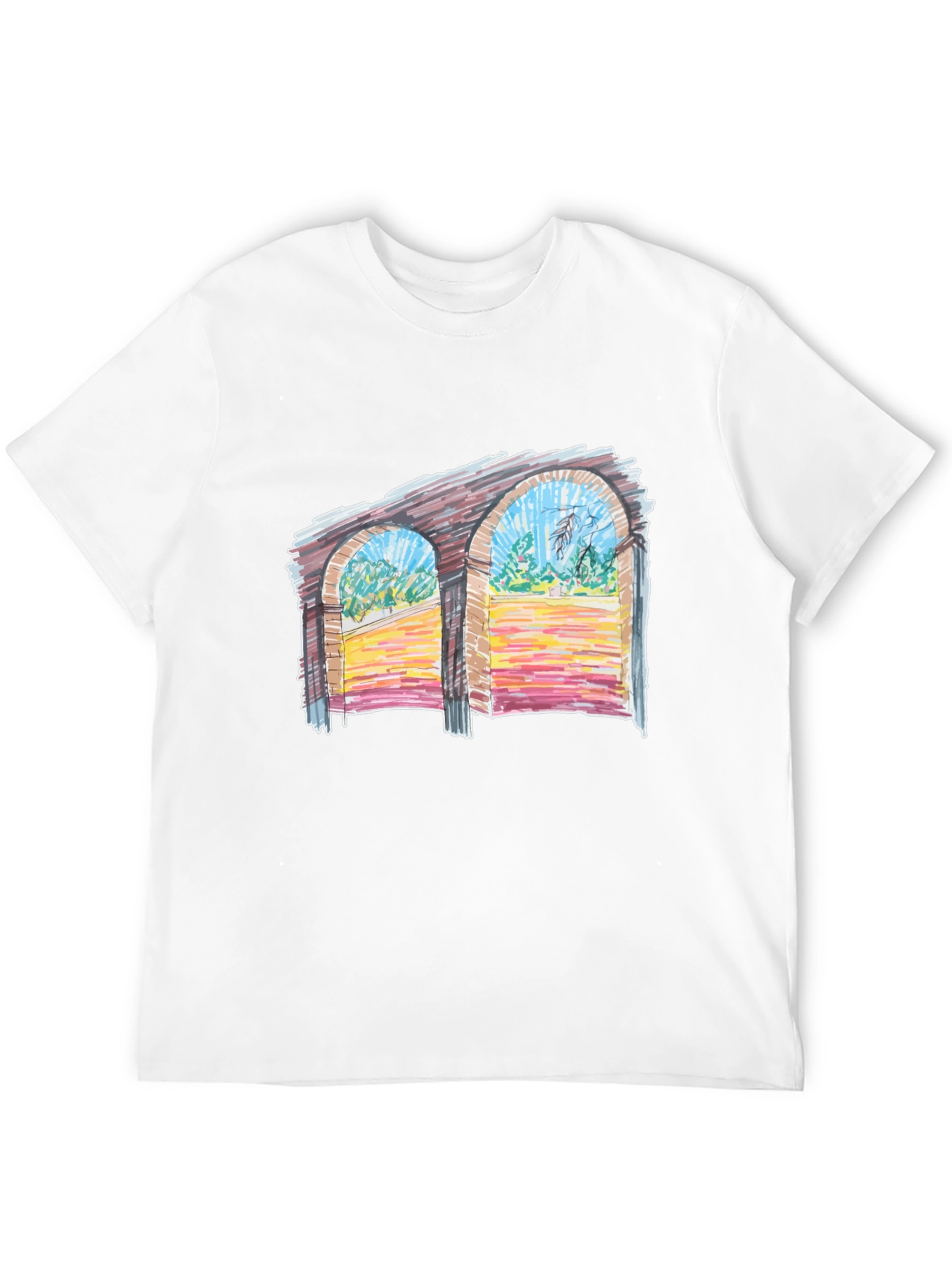 Artistic Archway T-Shirt - Unique Graphic Tee