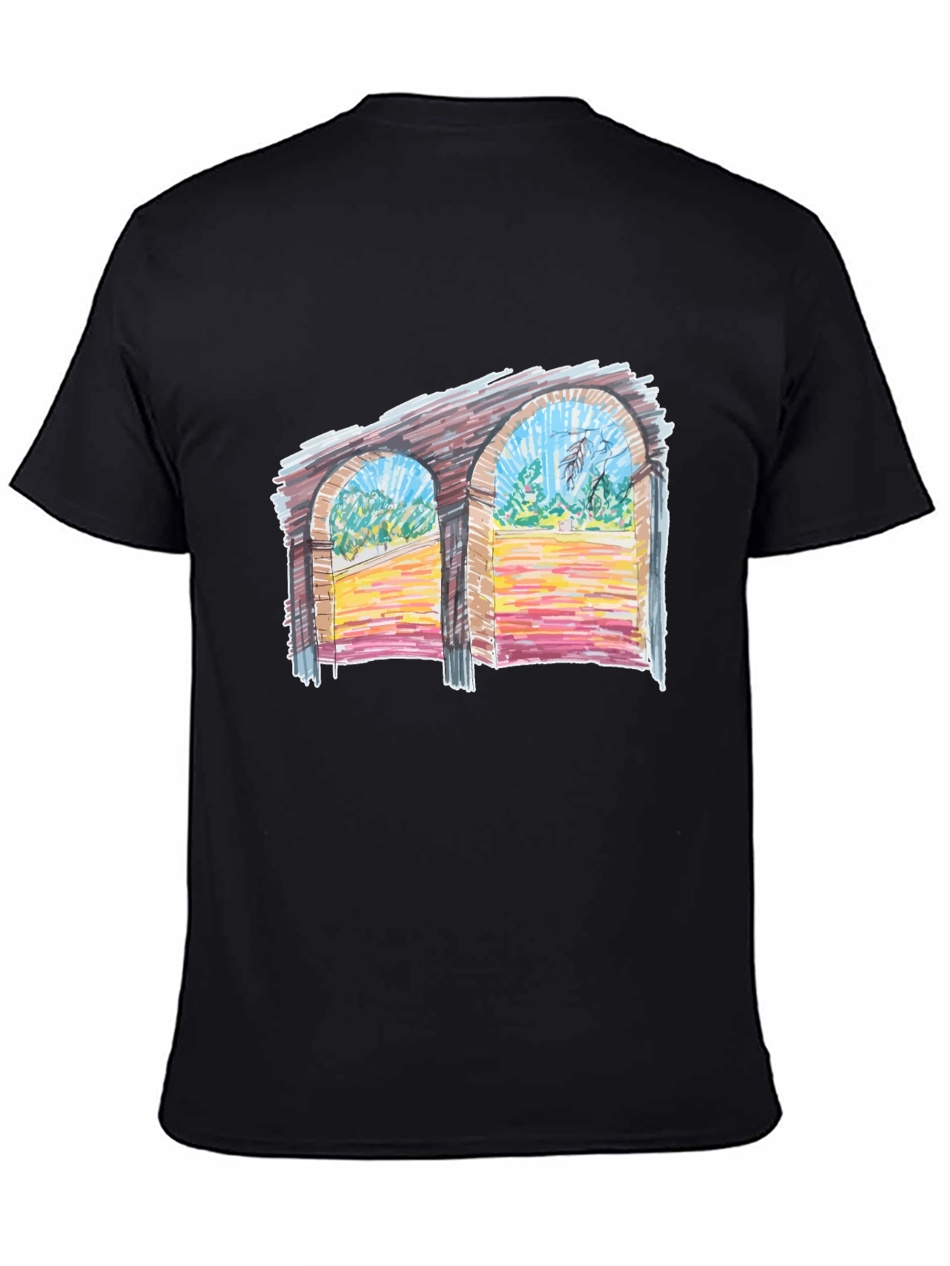 Artistic Archway T-Shirt - Unique Graphic Tee