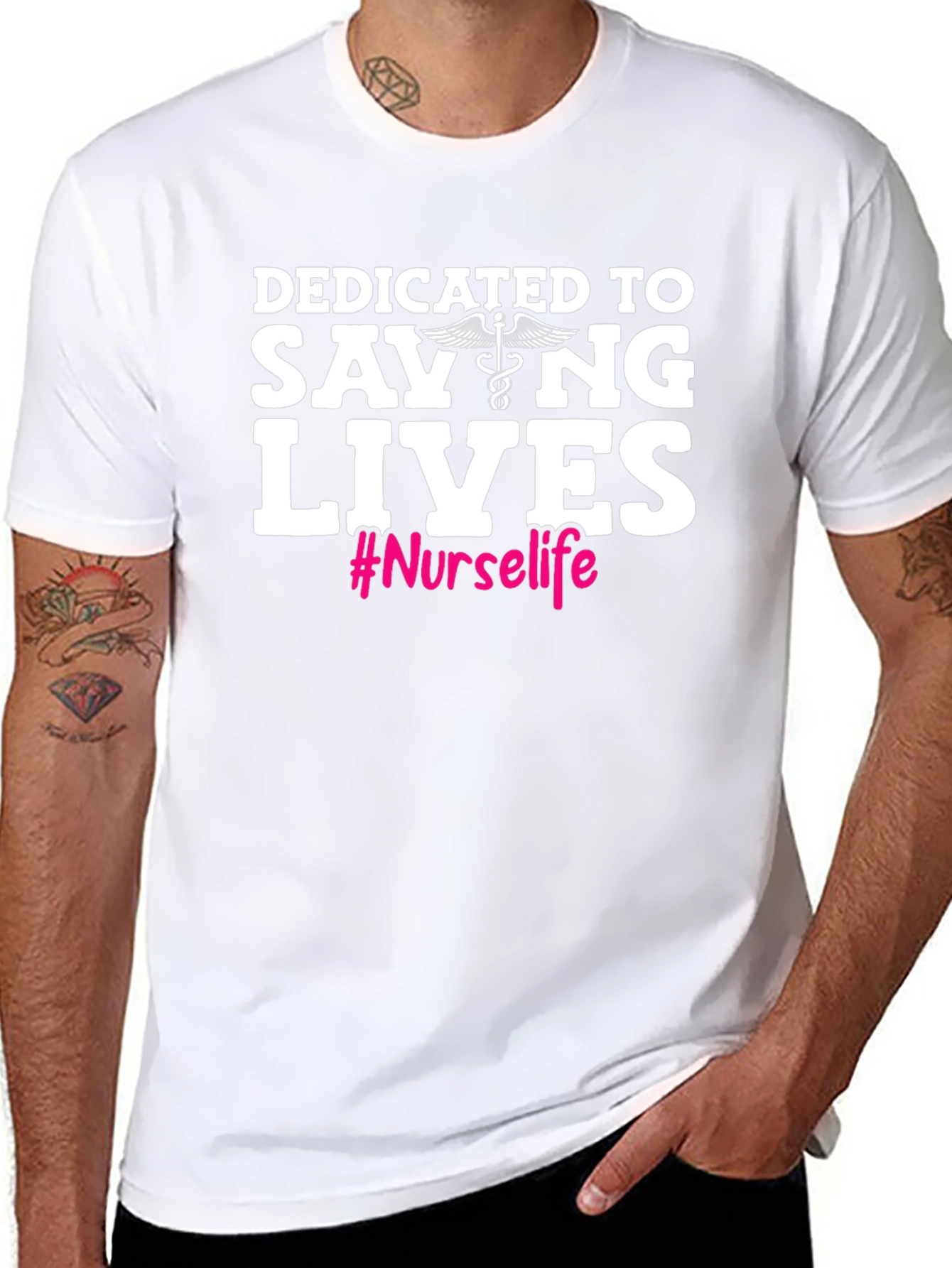 Nurse Life T-Shirt - Dedicated to Saving Lives